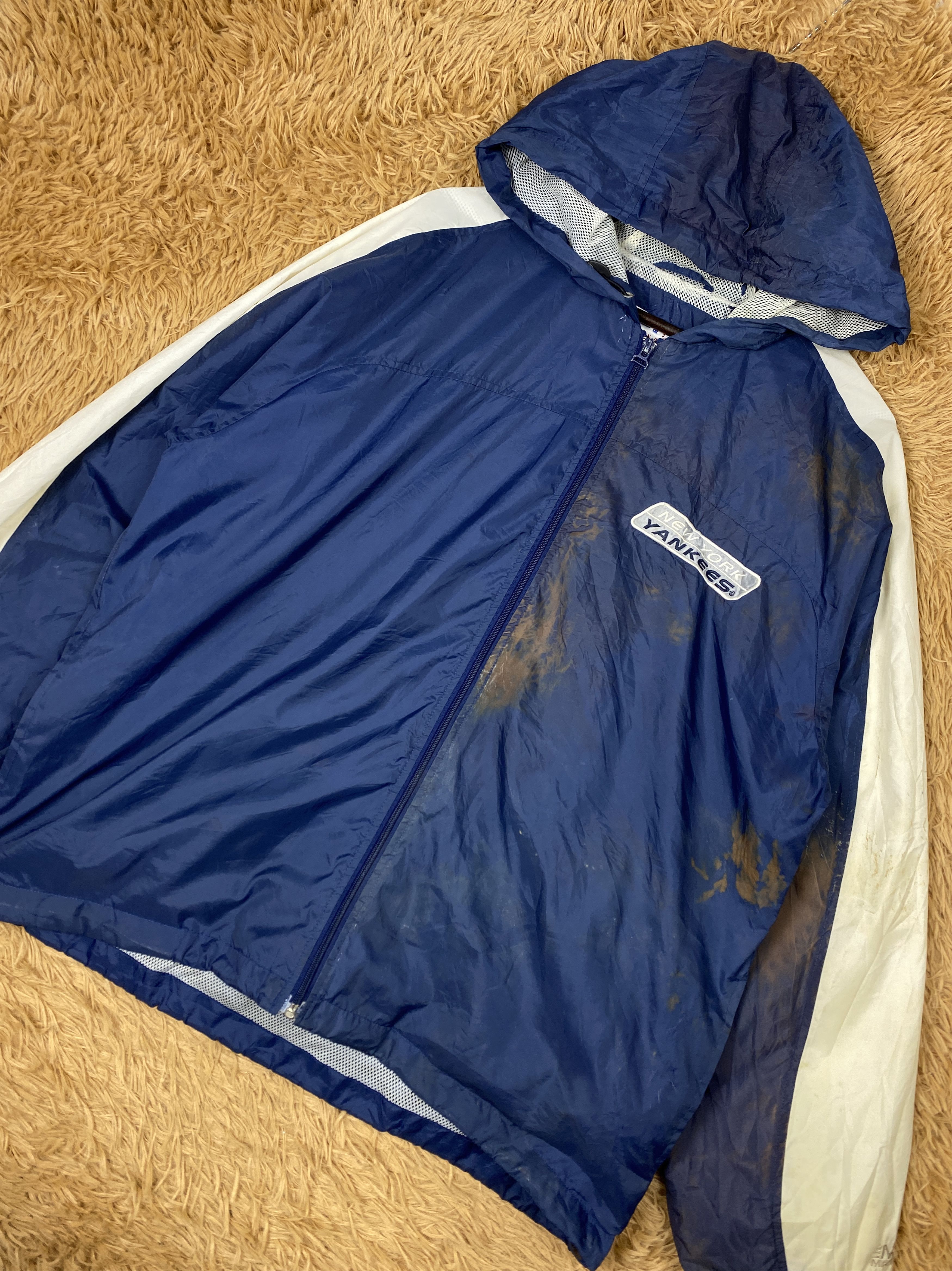 Mirage Vintage New York Yankees Mirage Windbreaker Jacket PJ2579 Size US L / EU 52-54 / 3 - 3 Thumbnail