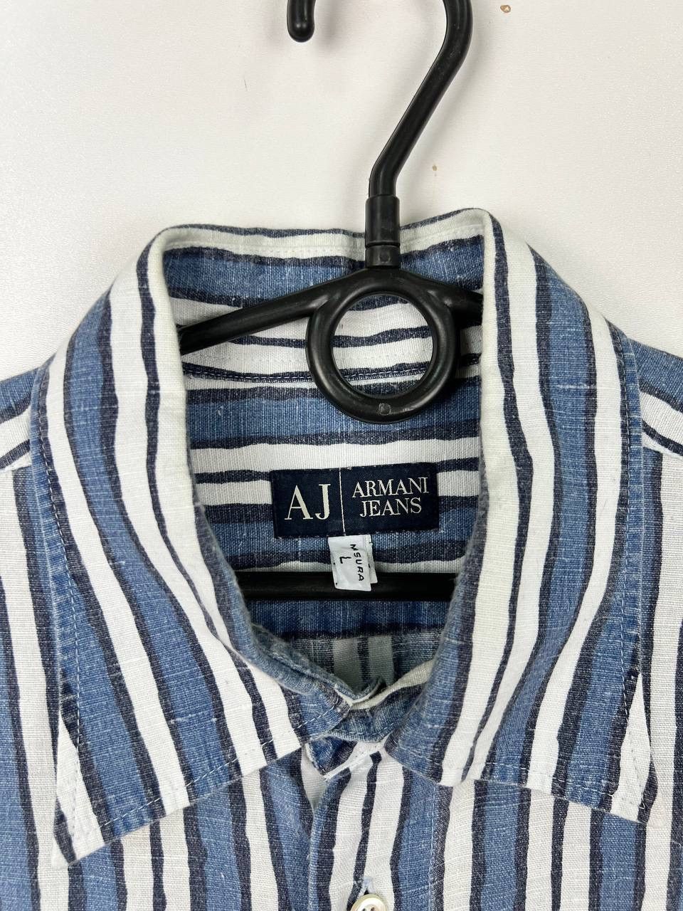 Armani Armani Jeans linen shirts size L Size US L / EU 52-54 / 3 - 3 Thumbnail