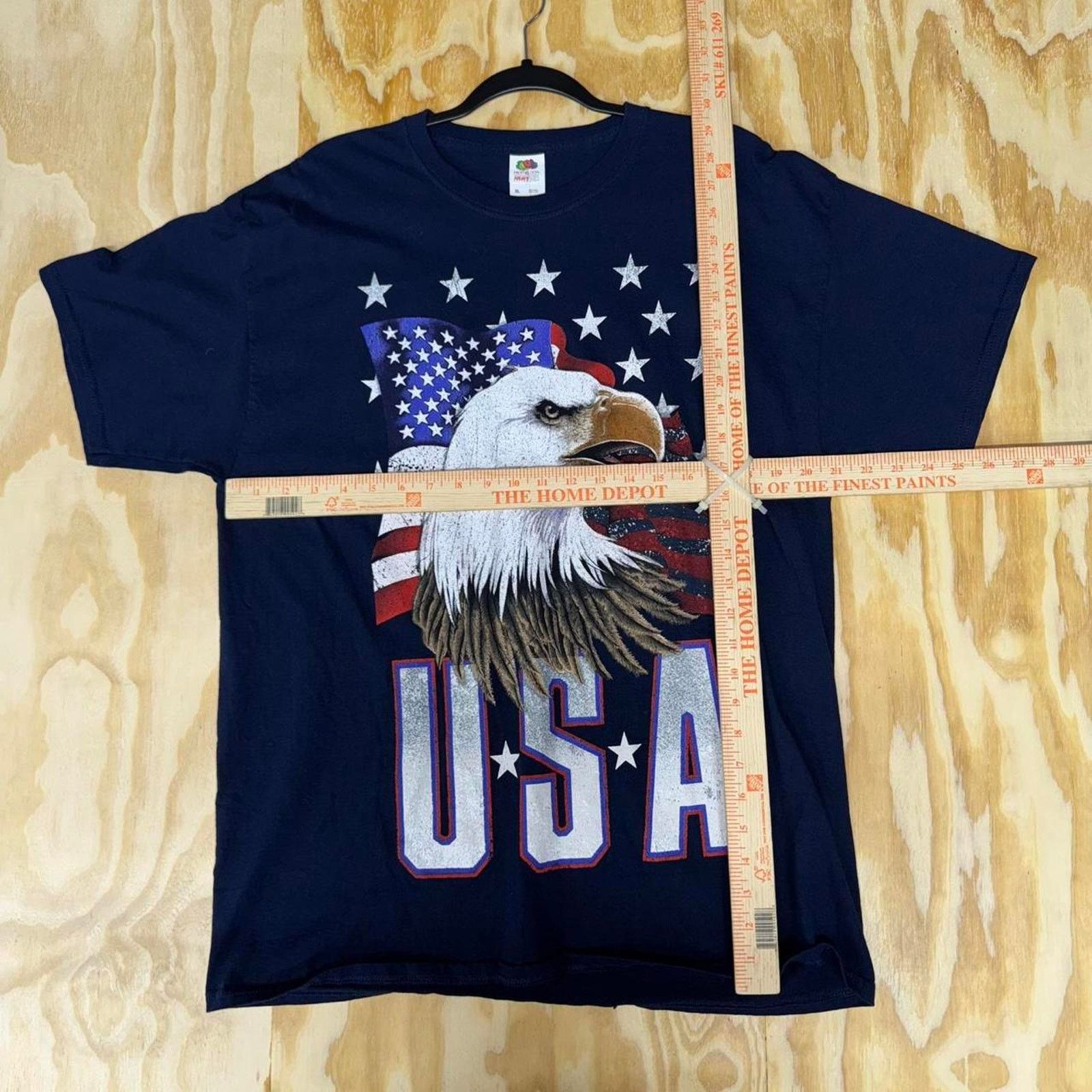 Fruit Of The Loom Vintage y2k usa united states eagle fourth of july t-shirt Size US XL / EU 56 / 4 - 3 Thumbnail