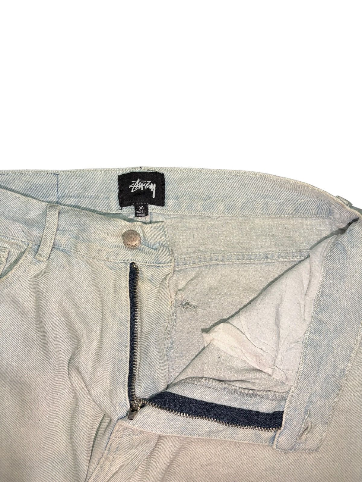 Stussy Vintage Stussy Faded Wash Balloon Style Mom Jeans Size 29" - 5 Thumbnail