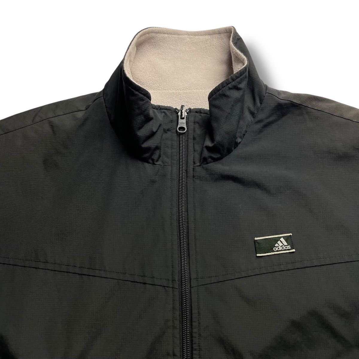 Adidas × Vintage VINTAGE 90s ADIDAS NYLON / FLEECE REVERSIBLE JACKET Size US L / EU 52-54 / 3 - 3 Thumbnail