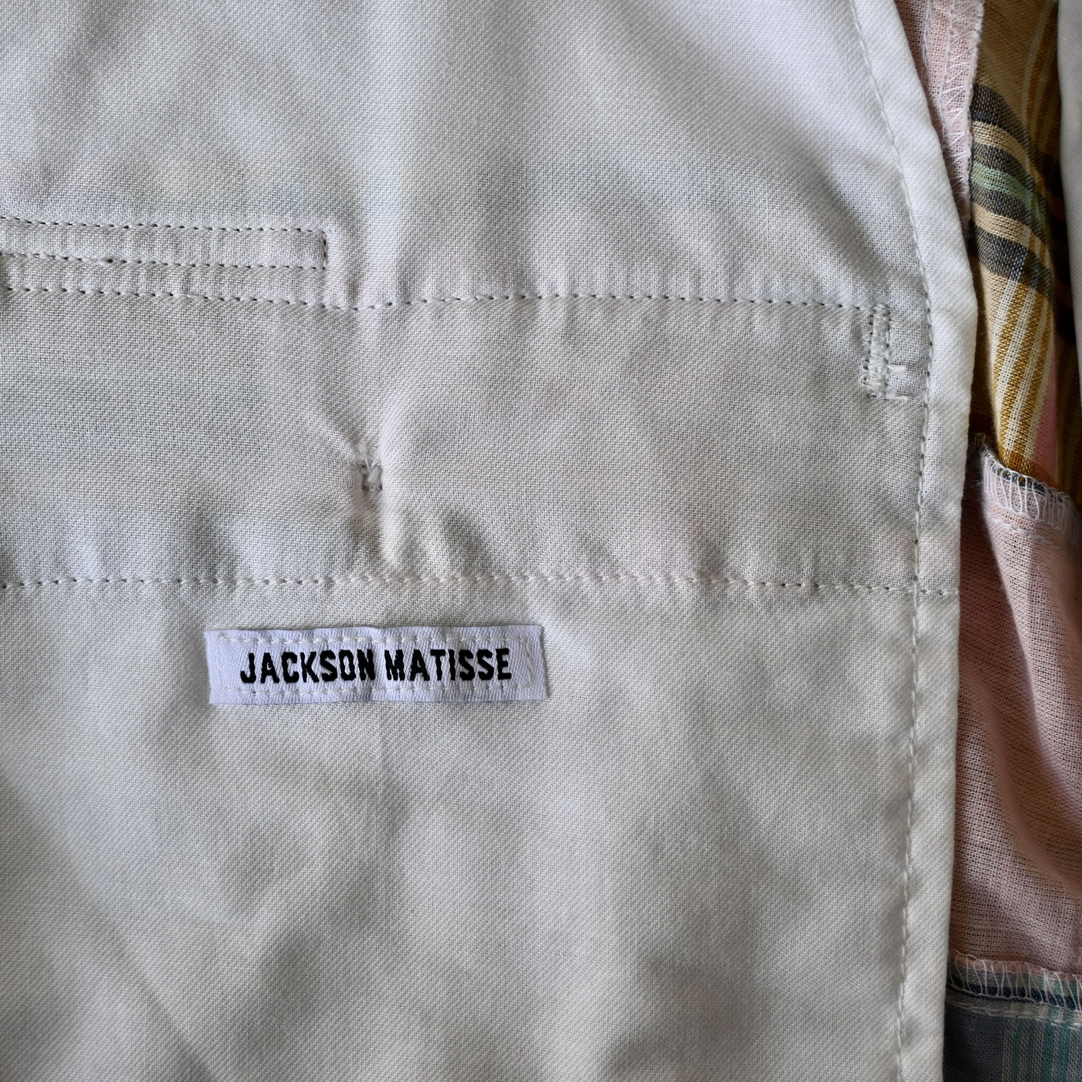 Japanese Brand UNUSED, Jackson Matisse India madras patchwork trousers Size US 33 - 10 Thumbnail