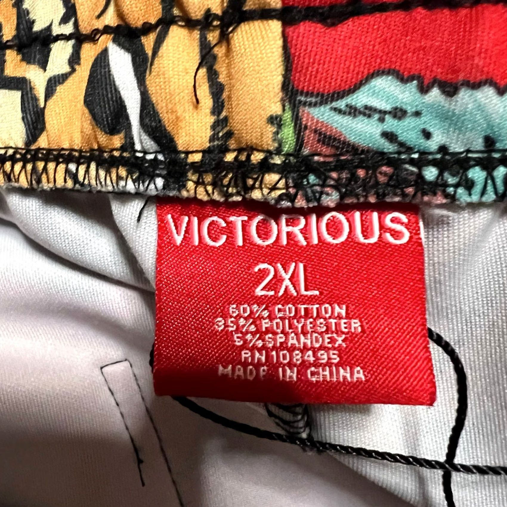 Vintage VINTAGE Victorious Pants Mens XXL Jungle Jogger Tiger Sweatpants Red Size US 39 - 5 Thumbnail