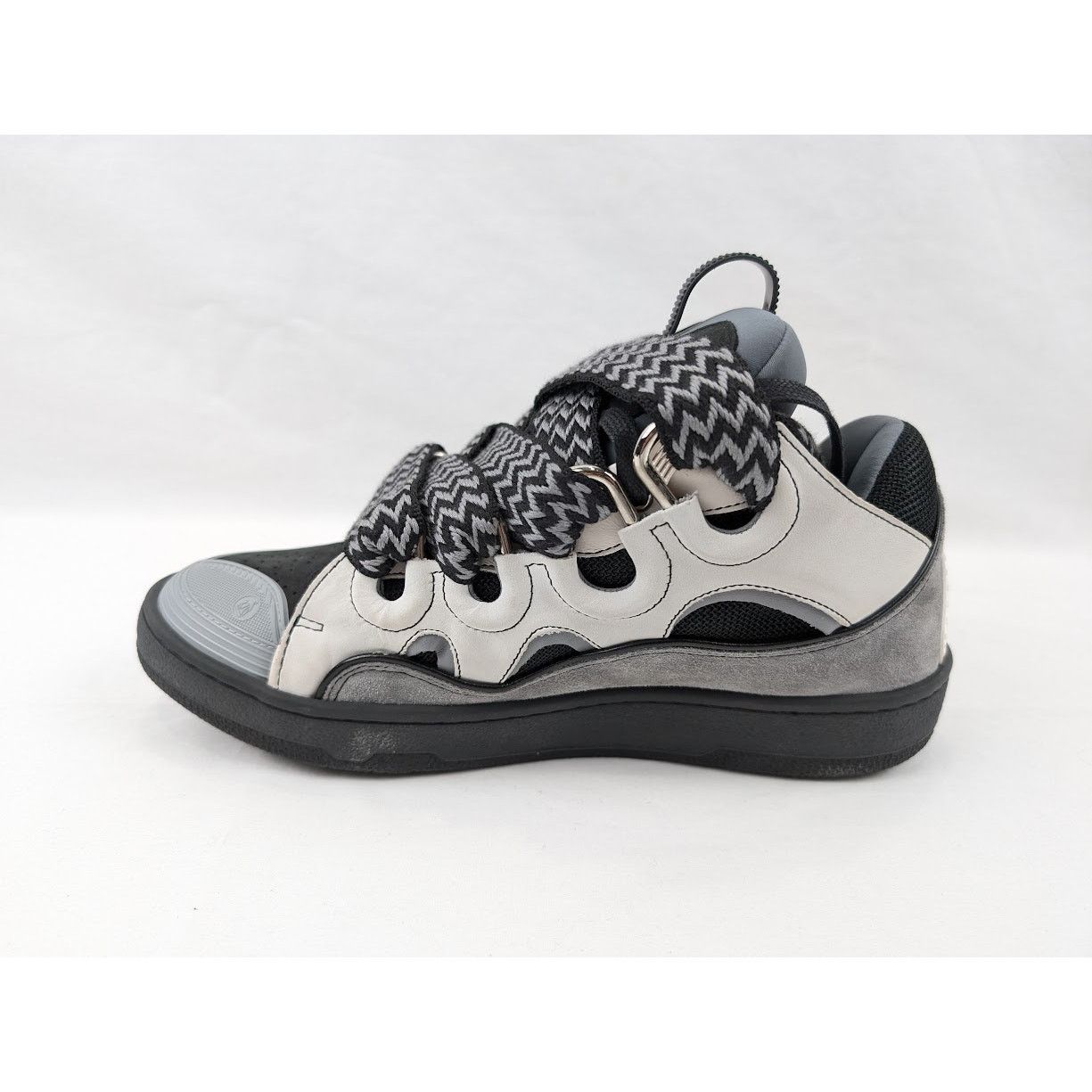 Lanvin o1rshd1 Curb Sneakers in White/Anthracite Size US 8 / EU 41 - 8 Thumbnail