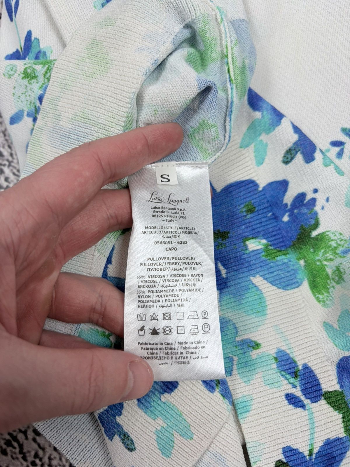 Japanese Brand Luisa Spagnoli Floral Knit Twin Set Cardigan Top Italy S Size S / US 4 / IT 40 - 11 Thumbnail