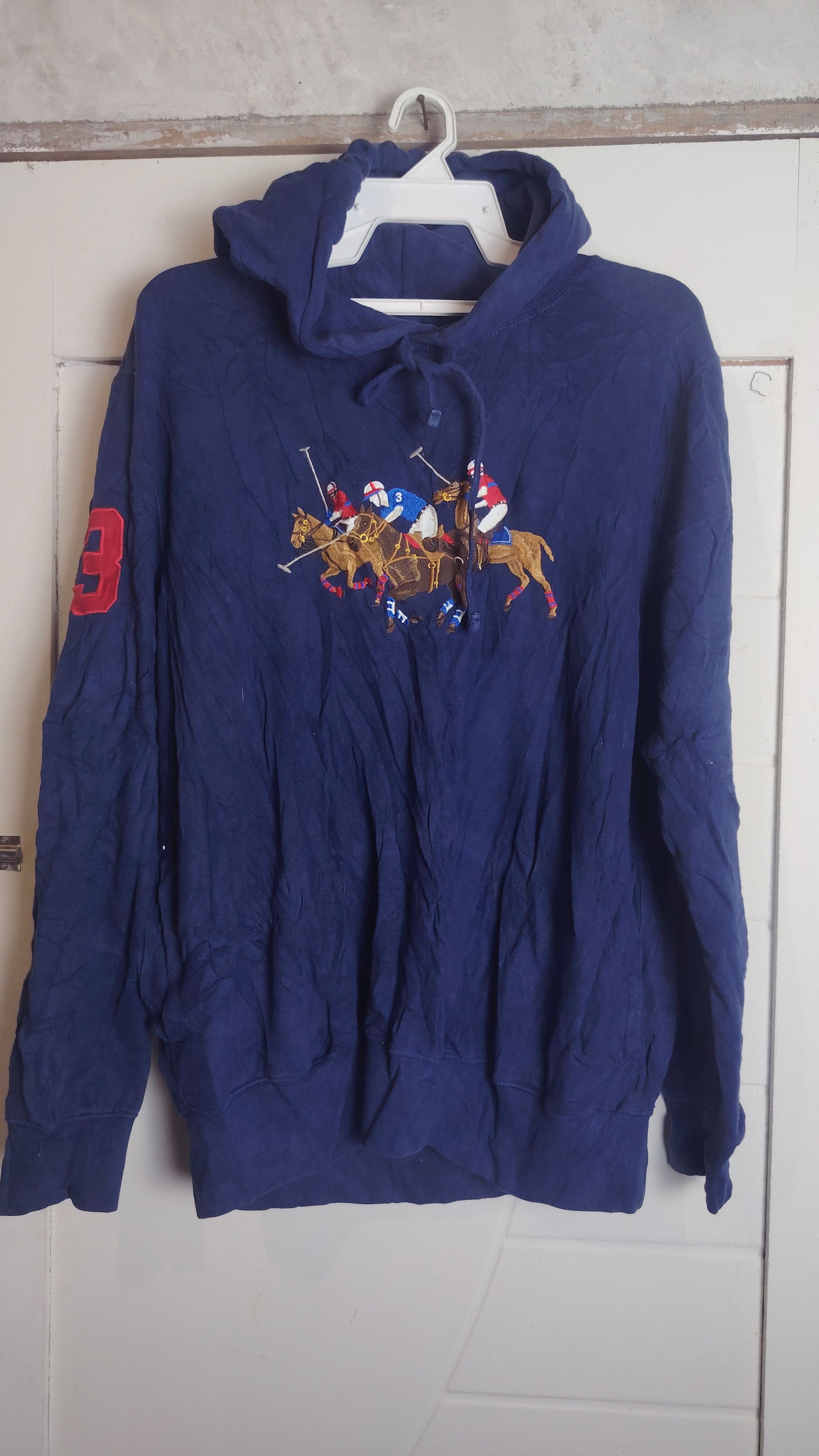 Polo Ralph Lauren POLO RALPH LAUREN Men's Triple Match Pony Fleece Hoodie Size US L / EU 52-54 / 3 - 1 Thumbnail