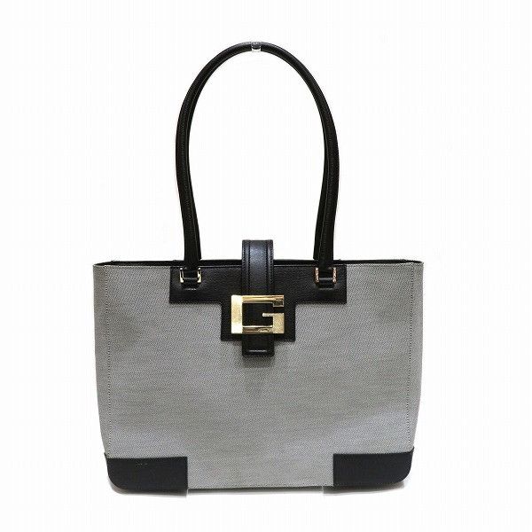 Gucci Gucci Gucci Canvas Leather Tote Handbag Canvas Tote Bag 0021109 in Great Condition Size ONE SIZE - 1 Thumbnail