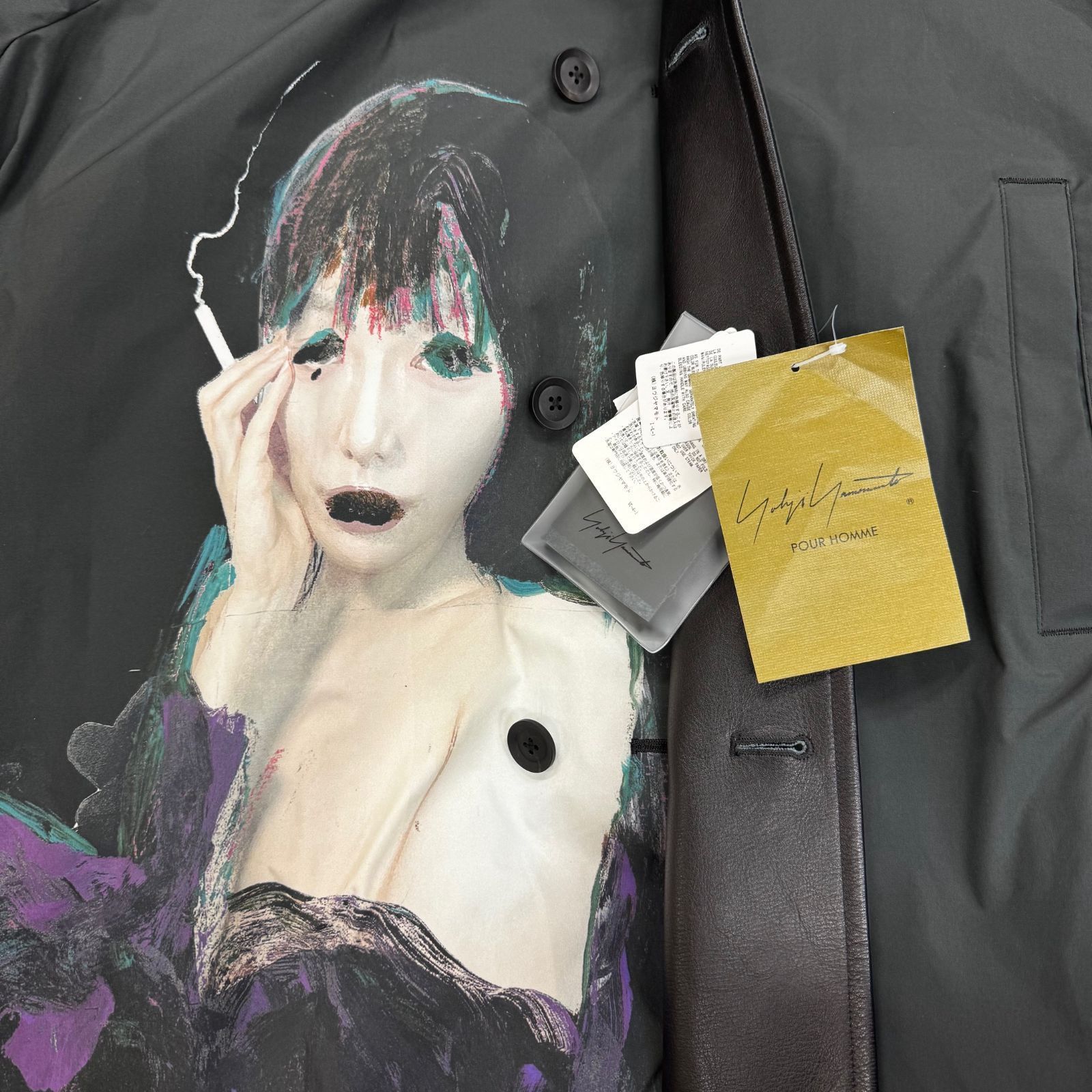 Yohji Yamamoto yohji yamamoto pour homme 24AW LADY PRINT COAT Size US S / EU 44-46 / 1 - 6 Thumbnail