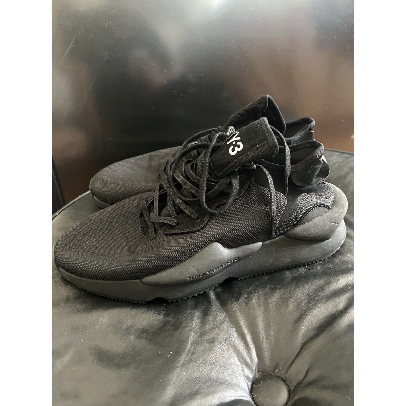 Adidas adidas Y-3 Kaiwa Black Canvas Size 12.5 Sneaker Men US 12 Pre-owned Size US 12 / EU 45 - 2 Thumbnail
