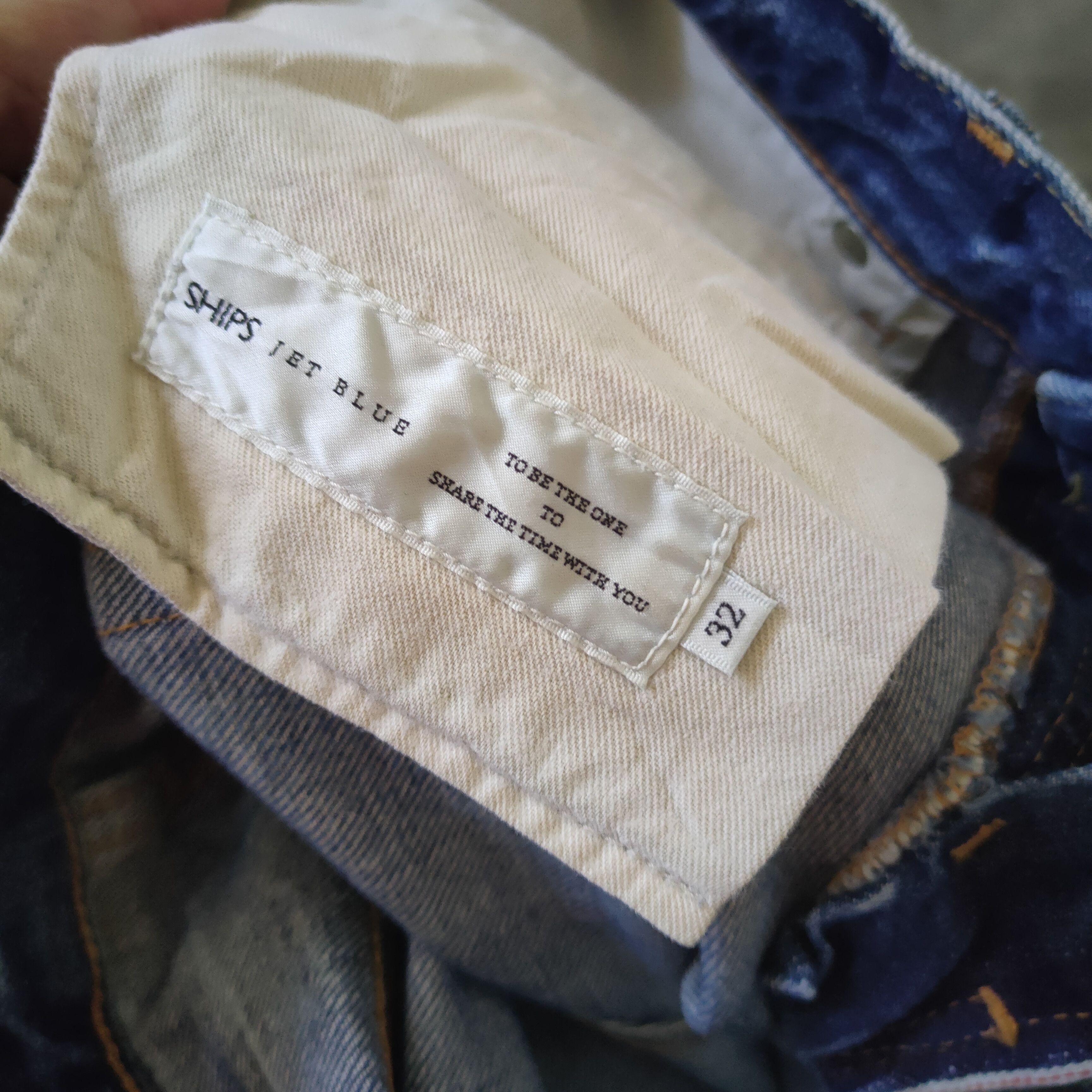 Ships Jet Blue VINTAGE SHIPS BUTTON FLY DISTRESSED FADED JEANS PANTS Size US 32 / EU 48 - 13 Thumbnail