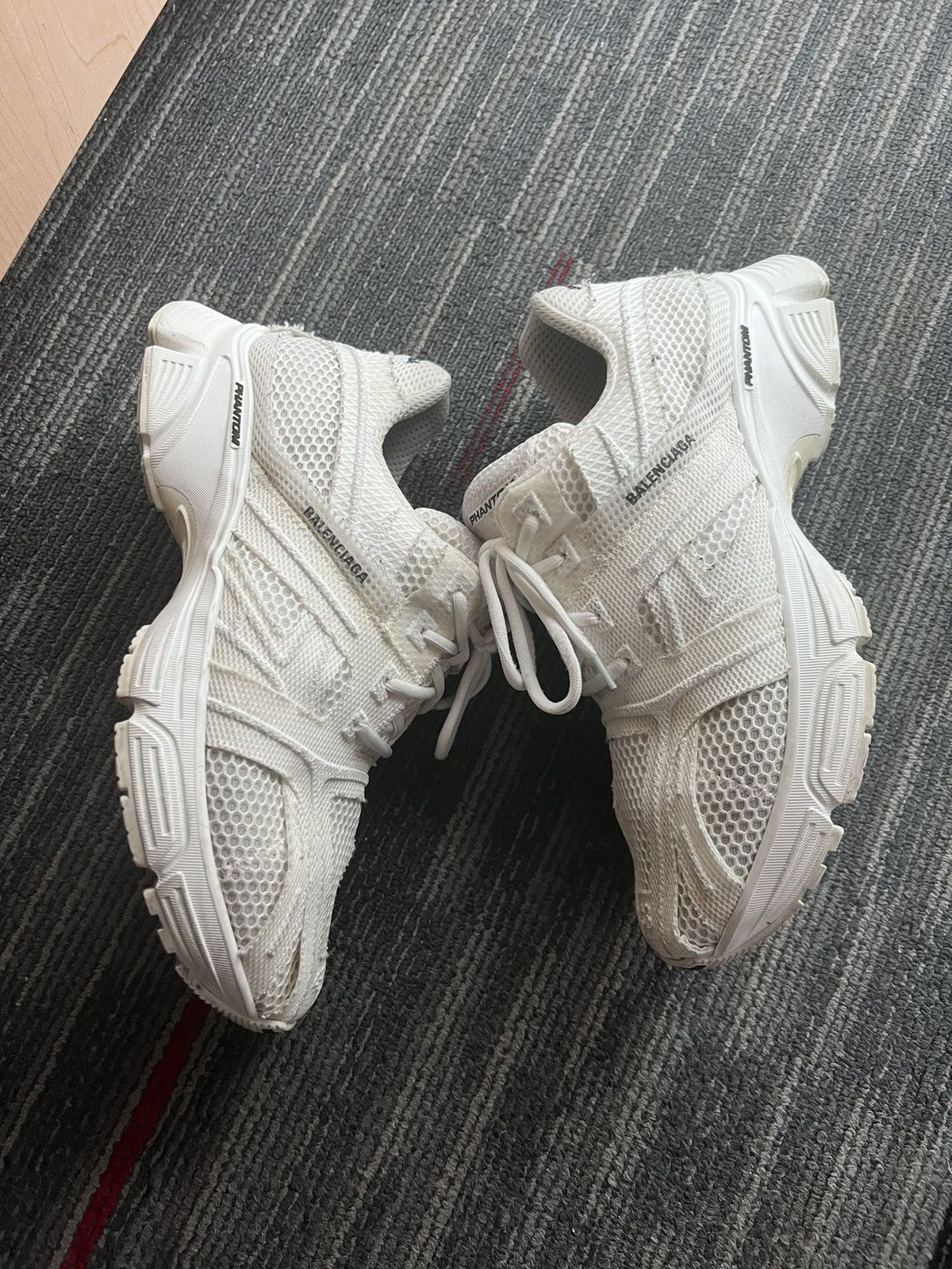 image of Balenciaga Phantom Sneakers in White, Men's (Size 10)