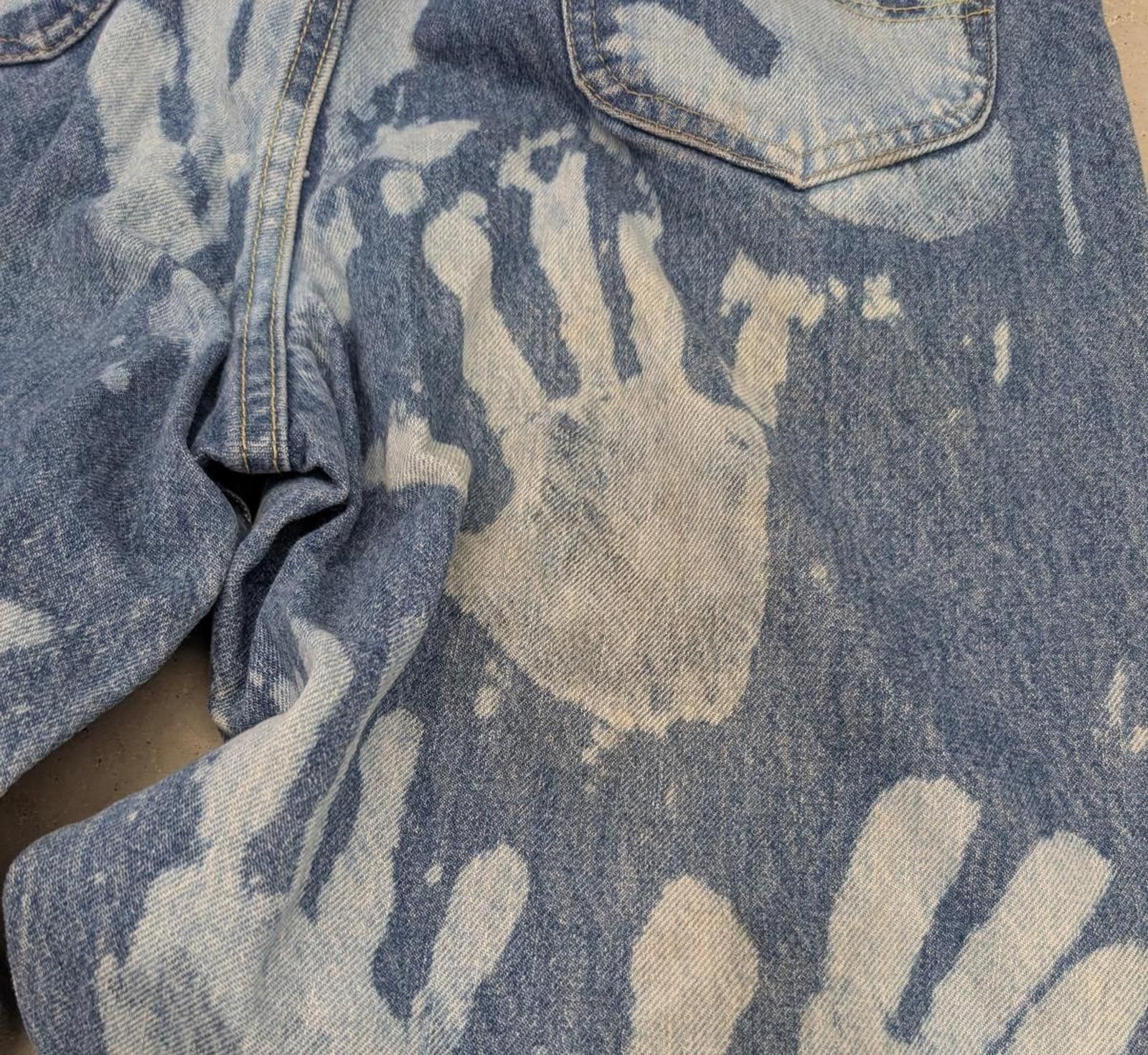 Lee Vintage Lee Riders 1 of 1 Handprint Blue Denim Jeans Size US 28 / EU 44 - 8 Thumbnail