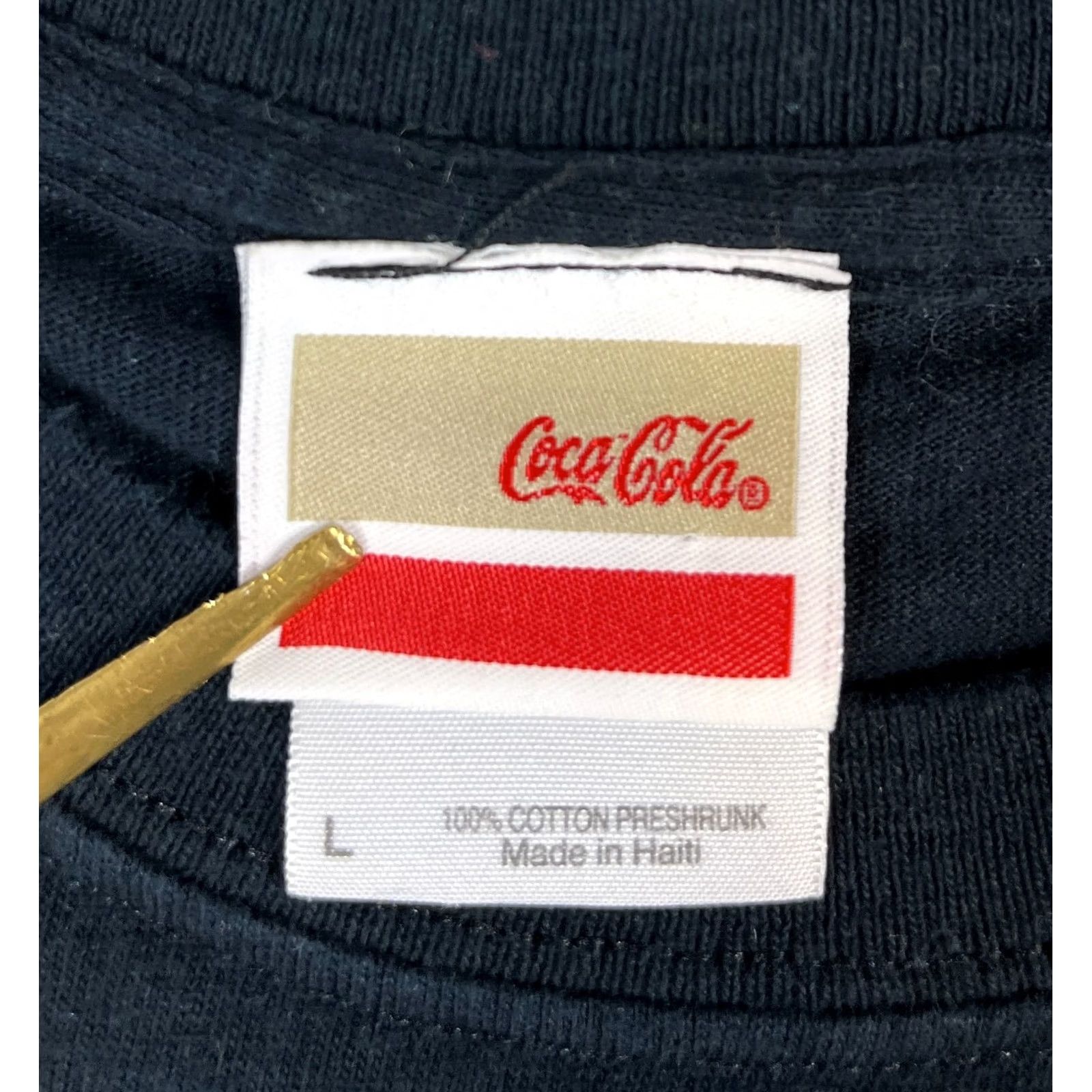 Vintage VINTAGE Coca-Cola Best Pop Around T-Shirt L Adult Black Cotton 2000s Graphic Print Mens Moms Girls Boys Unisex Shirt Size L Size US L / EU 52-54 / 3 - 4 Thumbnail