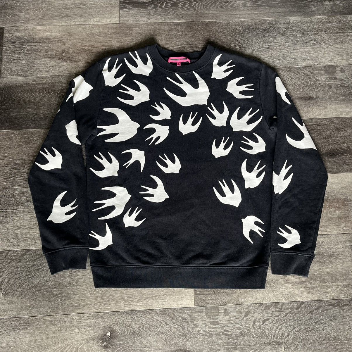 McQ Alexander McQueen Alexander McQueen McQ Swallows Graphic Crewneck Sweatshirt Size US L / EU 52-54 / 3 - 1 Thumbnail