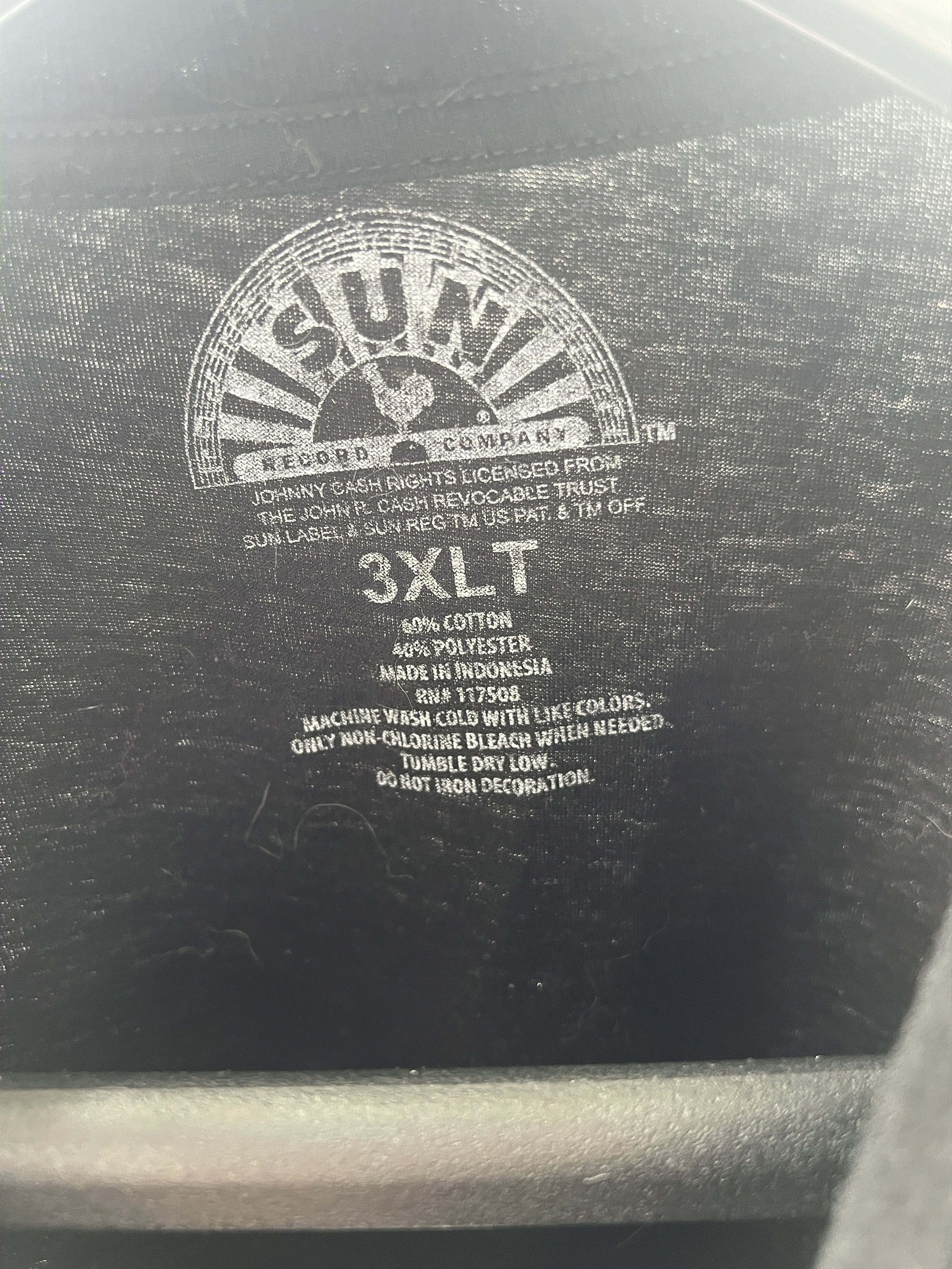 Other Johnny Cash Sun Records Man in Black Graphic Black 3XLT Size US XXL / EU 58 / 5 - 3 Thumbnail