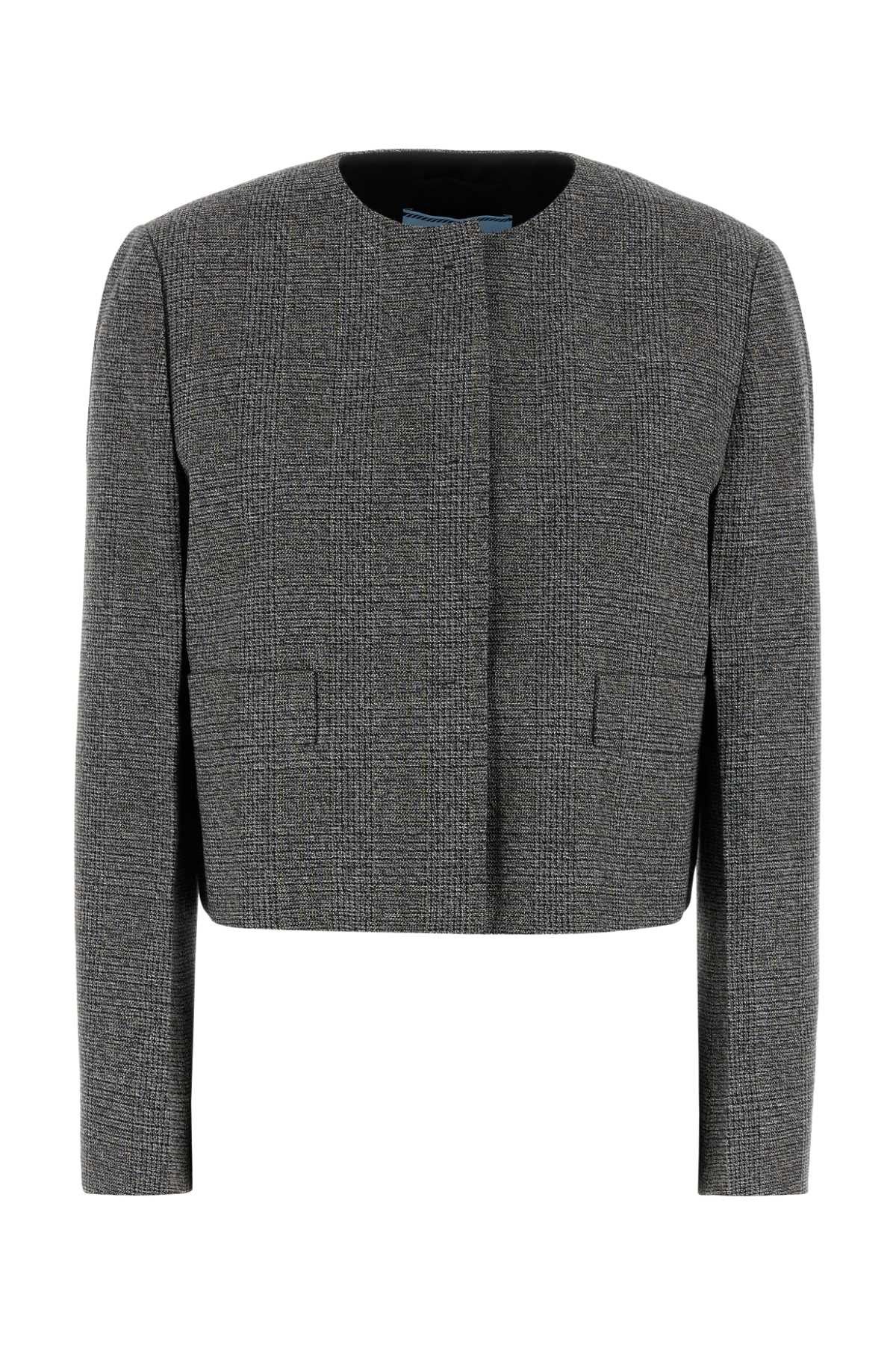 Prada Glencheck Blazer Size S / US 4 / IT 40 - 1 Thumbnail