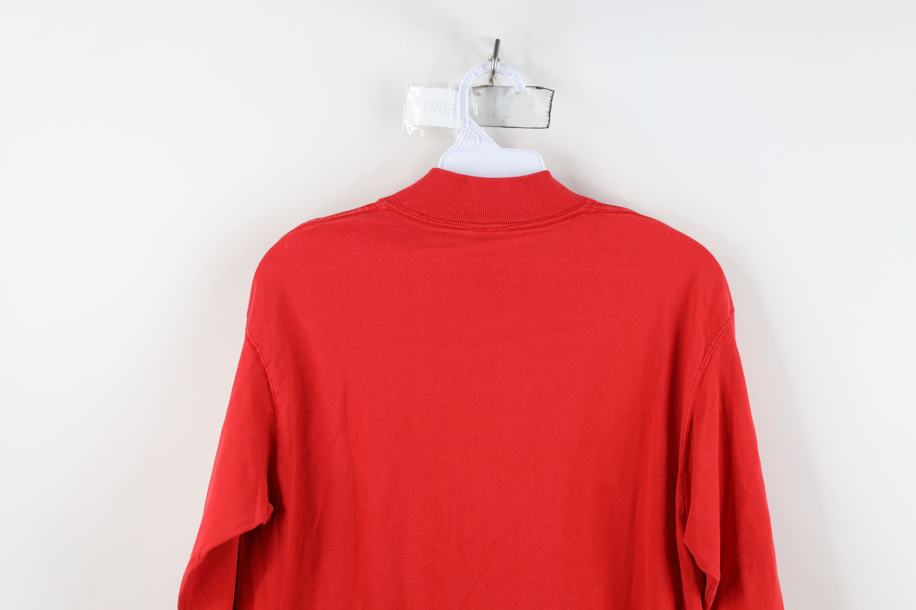 Vintage Vintage 90s Streetwear Mock Neck Long Sleeve T-Shirt Cotton Size US S / EU 44-46 / 1 - 12 Thumbnail