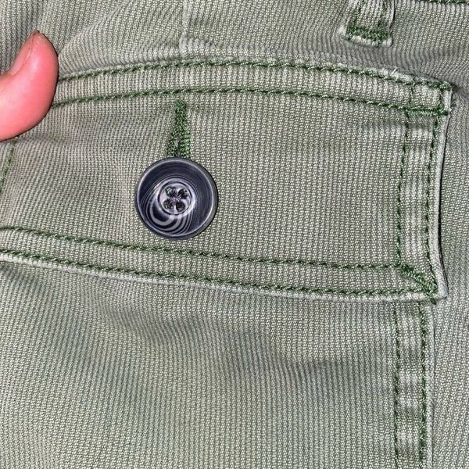 Anthropologie CAbi Green Quest Cord Mid-Rise Classic Jeans Pants Size 4 Size 27" / US 4 / IT 40 - 6 Thumbnail