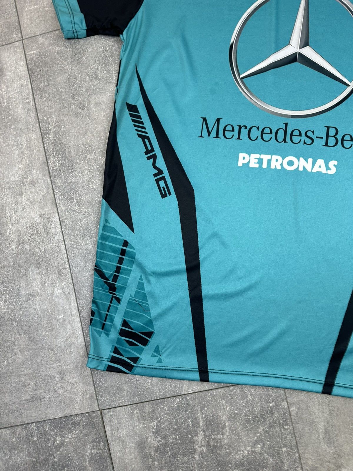 Mercedes-Benz Mercedes-Benz Pertonas Amg Racing Overprint Logo T-Shit Size US XXL / EU 58 / 5 - 2 Thumbnail