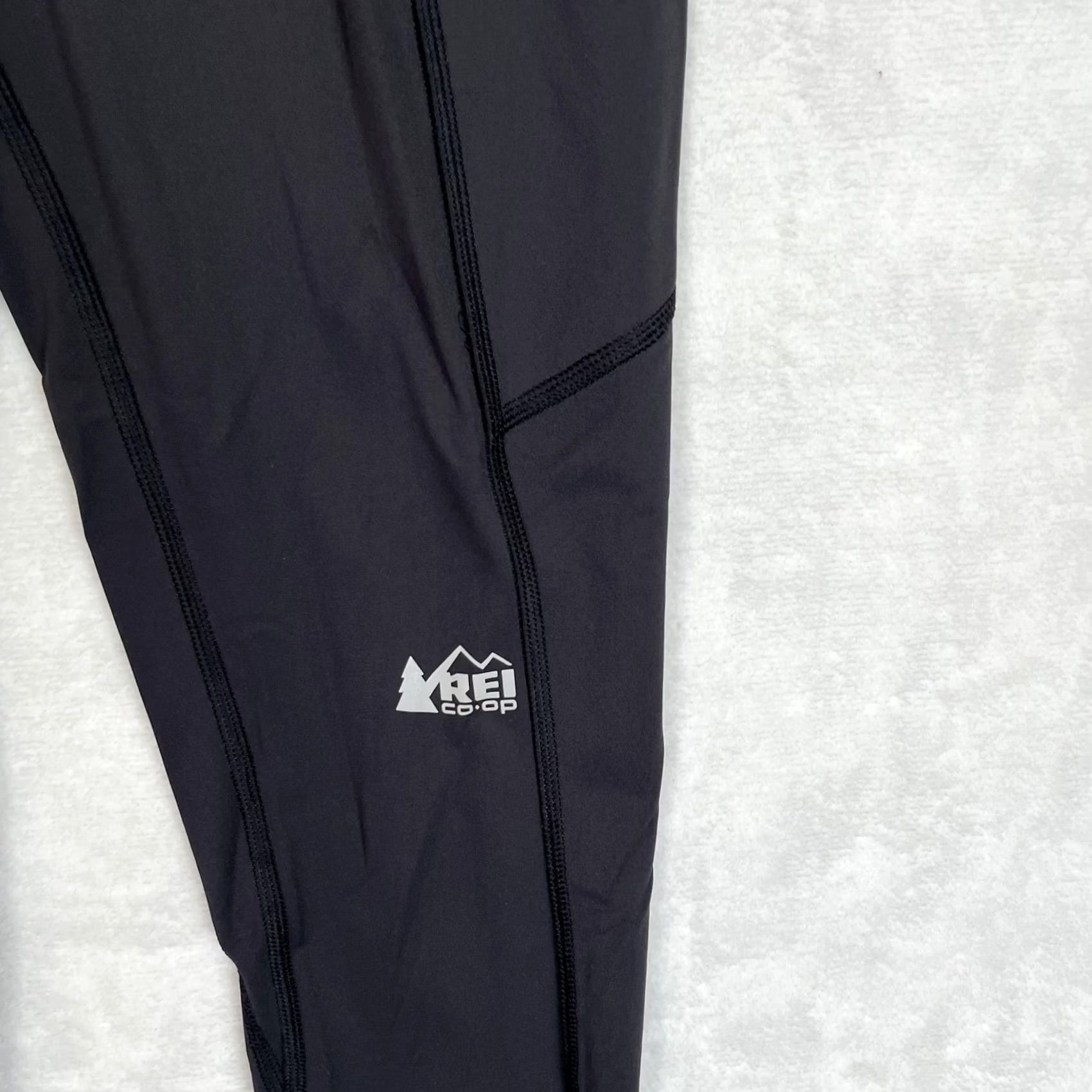 Vintage REI Co-op Leggings Womens XSmall Black High Rise Pocket Ankle Athletic Hiking Size 26" / US 2 / IT 38 - 2 Thumbnail