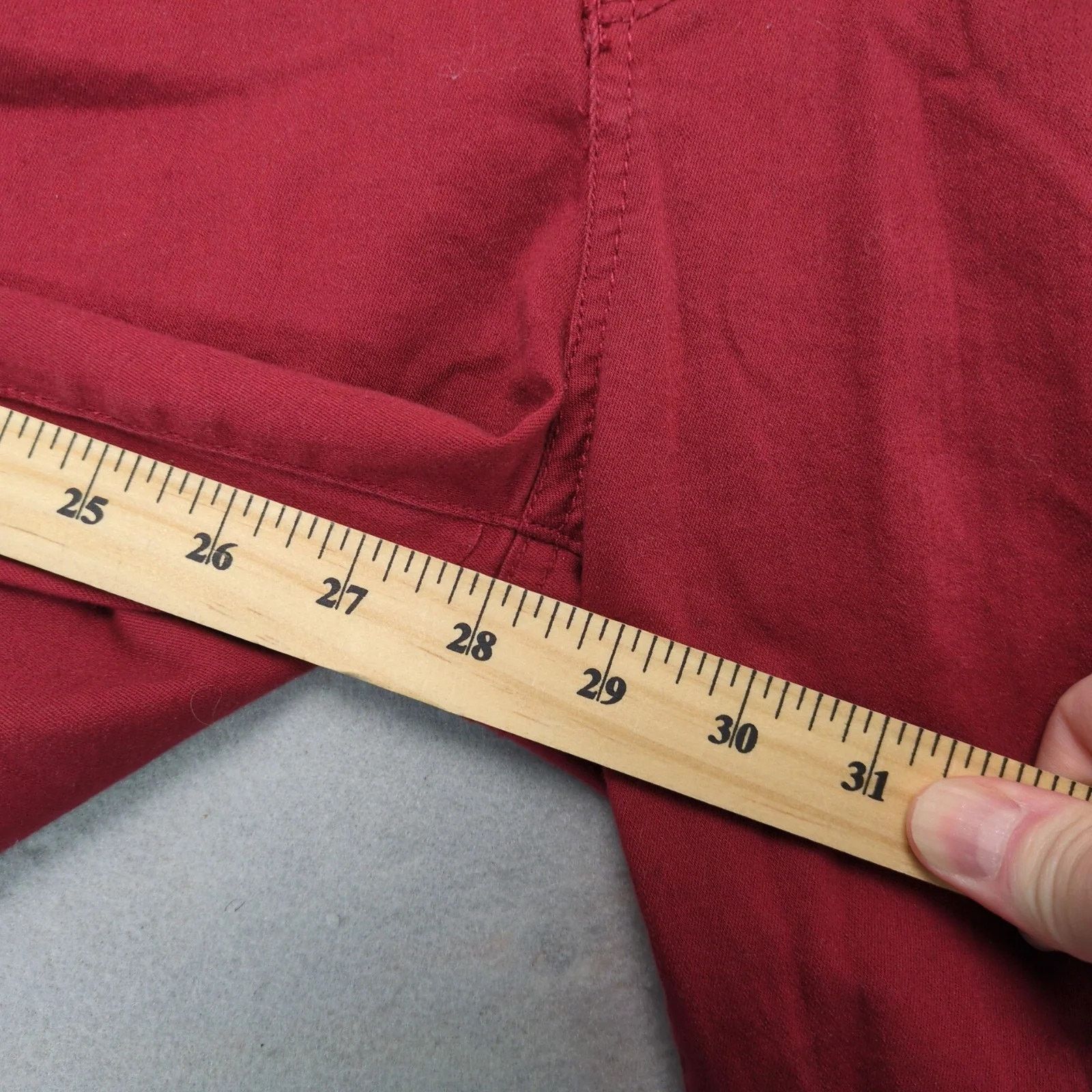 Seven 7 Seven7 High Rise Skinny Burgundy Jeans Womens 8 Booty-Shaper Size 30" / US 8 / IT 44 - 6 Thumbnail