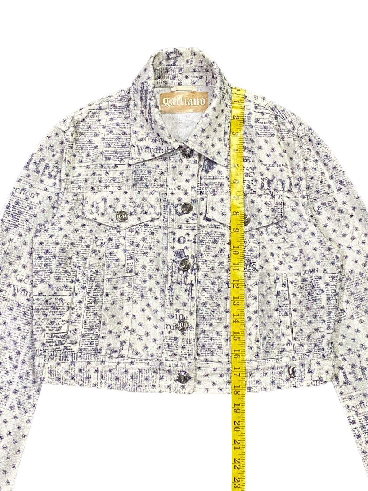 John Galliano Galliano Gazette Newspaper Corduroy Jacket Size M / US 6-8 / IT 42-44 - 5 Thumbnail