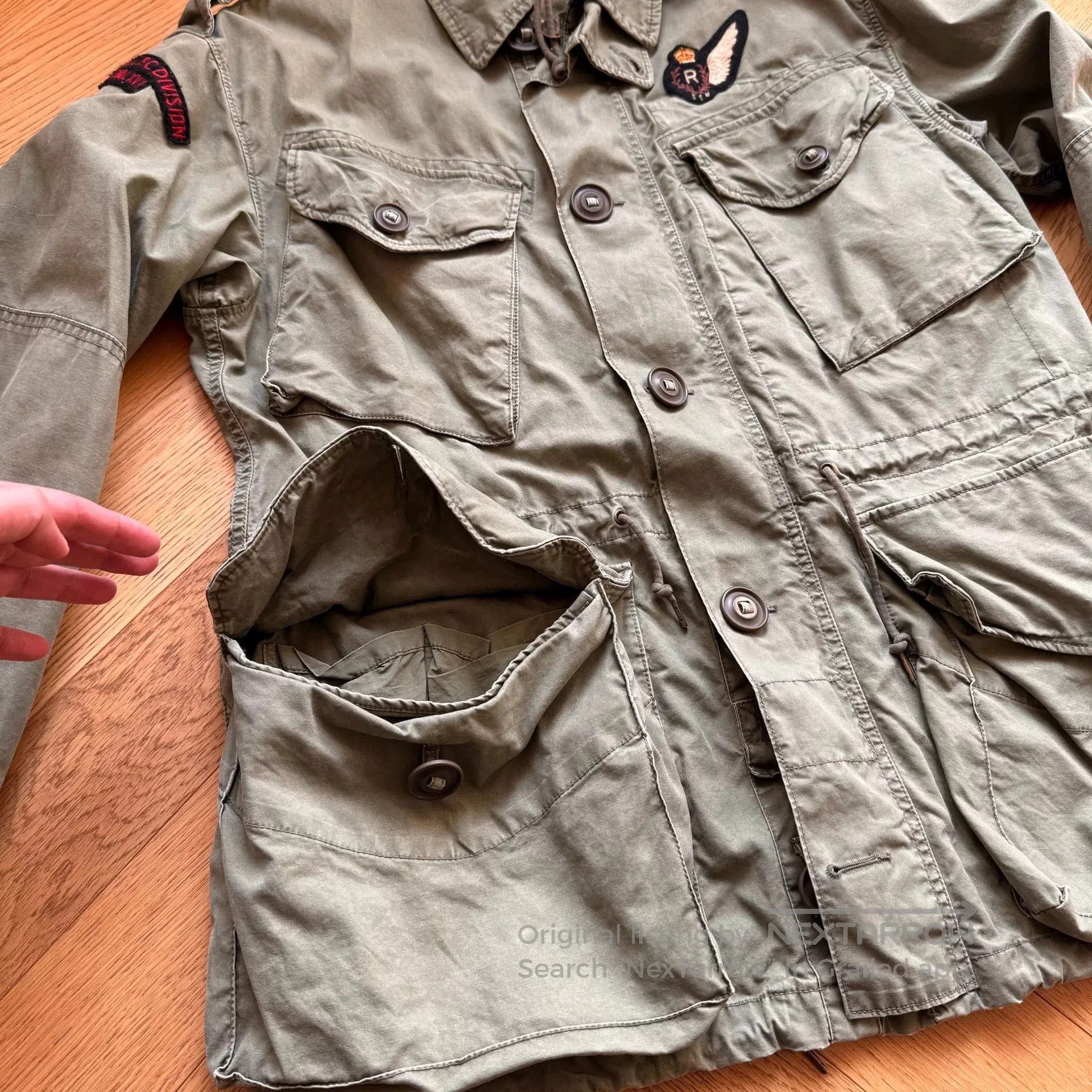 Polo Ralph Lauren RL Vintage Washed Embroidered M65 Jacket. Size US L / EU 52-54 / 3 - 6 Thumbnail
