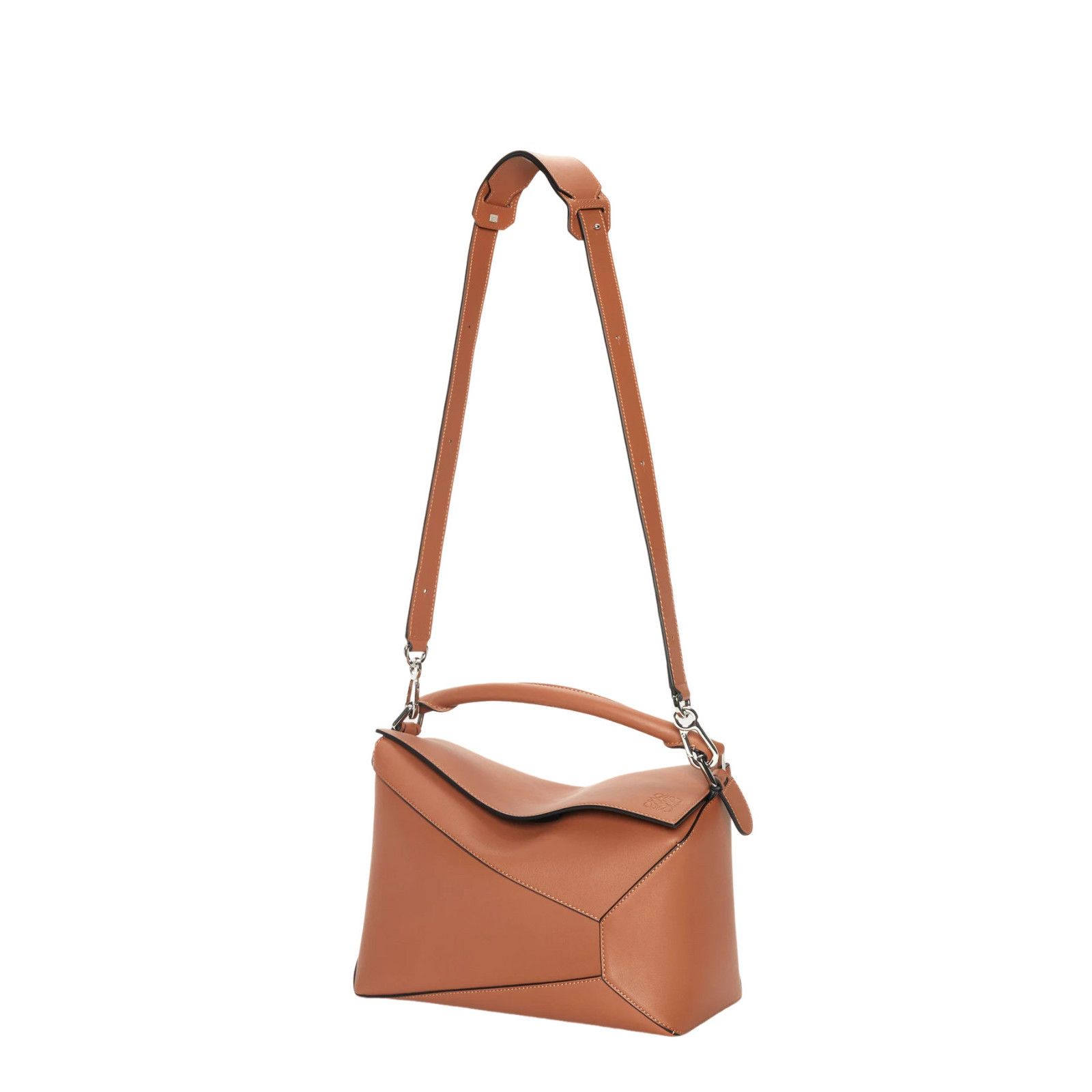 Loewe LOEWE Puzzle Medium Edge $4100 Tan Leather Handbag New & Aut Size ONE SIZE - 4 Thumbnail