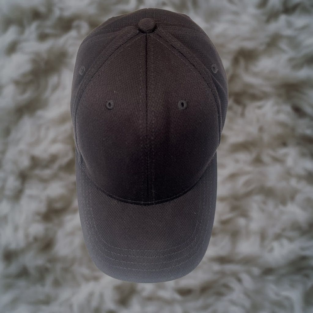 Athletic Works Athletic Works Hat Adults S/M Black Polyester Fitted Cap Stretch Baseball Cap Size ONE SIZE - 1 Thumbnail