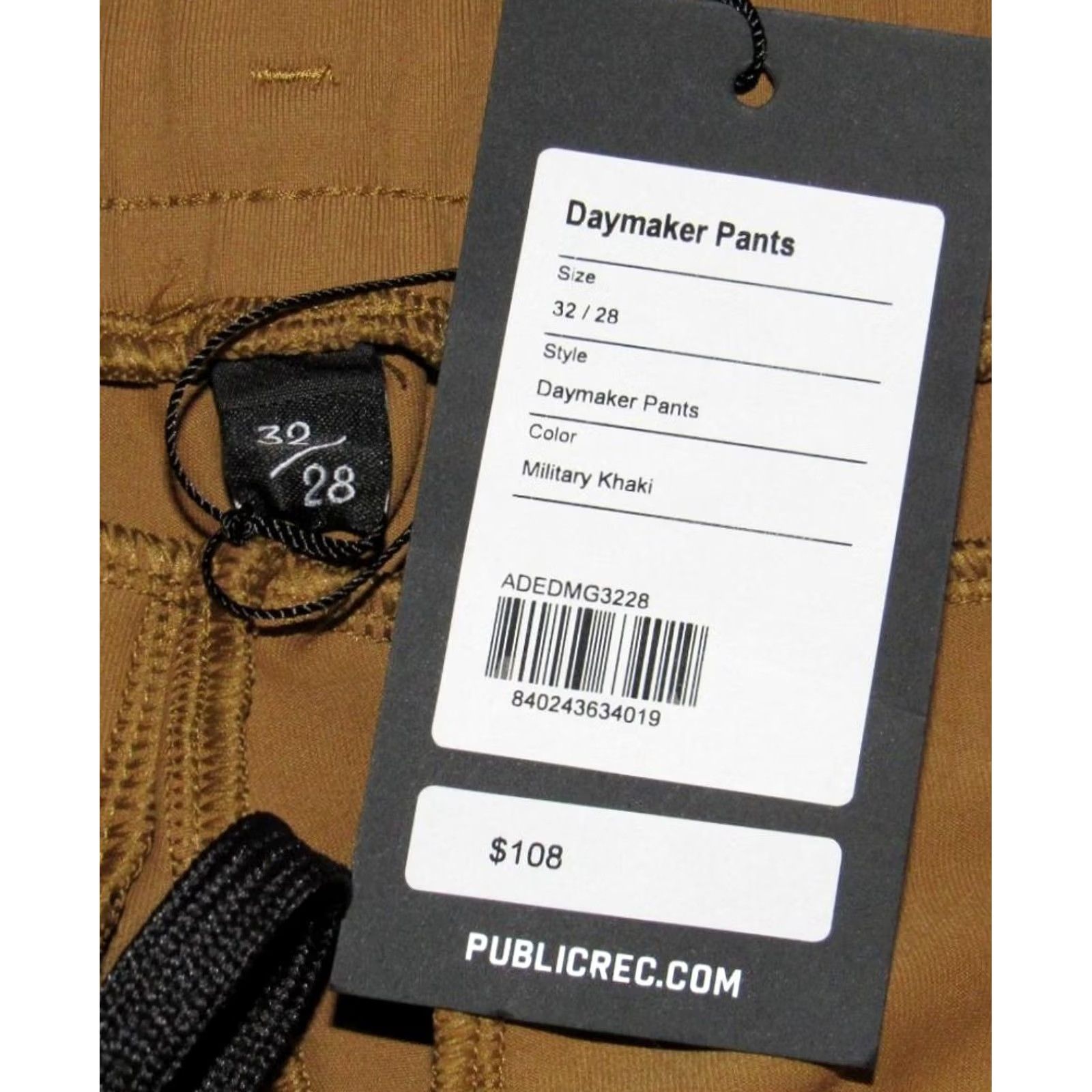 Vintage PUBLIC REC Military Khaki Daymaker Jogger Pants 32 x 27 NWT Mens Regular Pants Jeans Trousers? Size US 32 / EU 48 - 5 Thumbnail