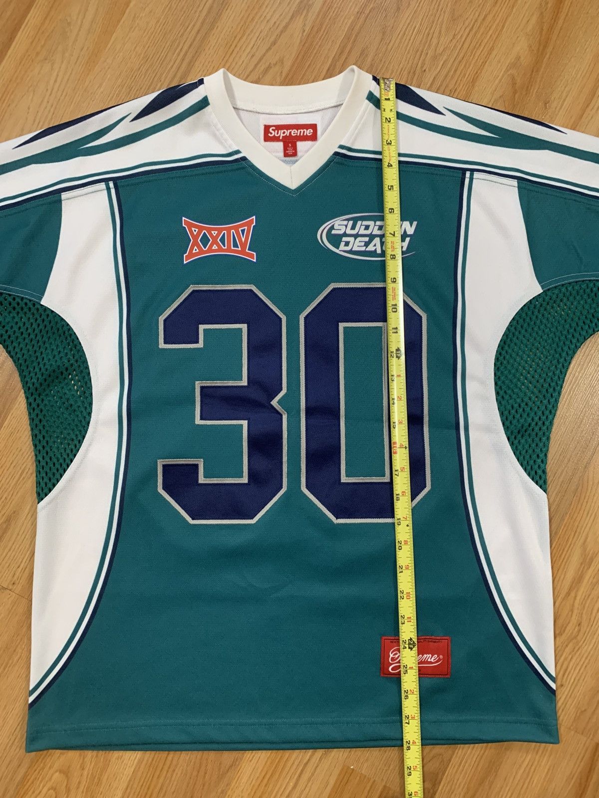 Sz S - Supreme Sudden Death Football Jersey (Teal) SS24