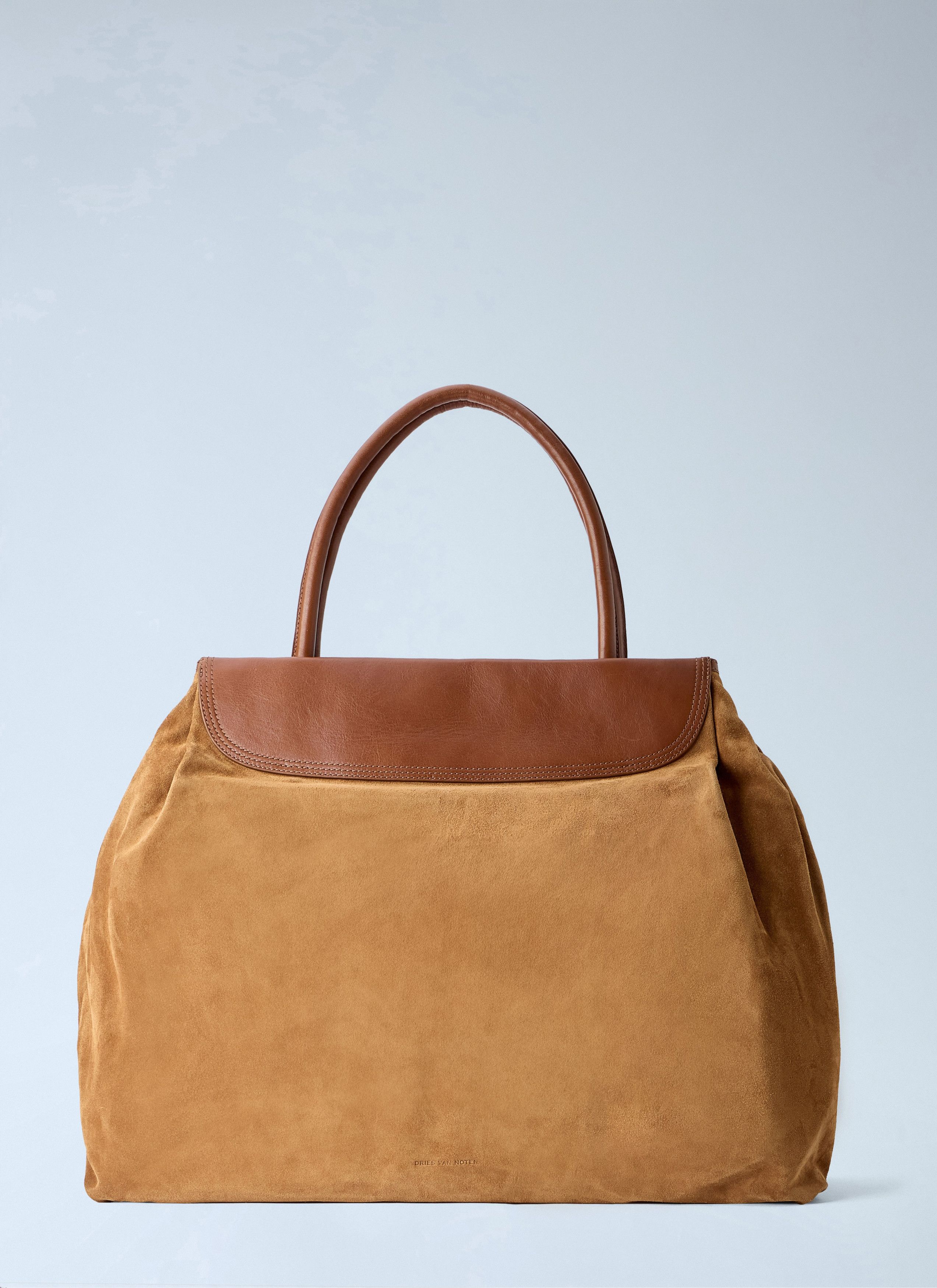 Dries Van Noten Dries Van Noten Blossom Suede Top Handle Bag Size ONE SIZE - 1 Thumbnail