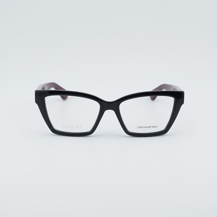 Gucci Gucci GG1715O 011 Eyeglasses Black/Red 55mm Cat Eye Frame Size ONE SIZE - 2 Thumbnail