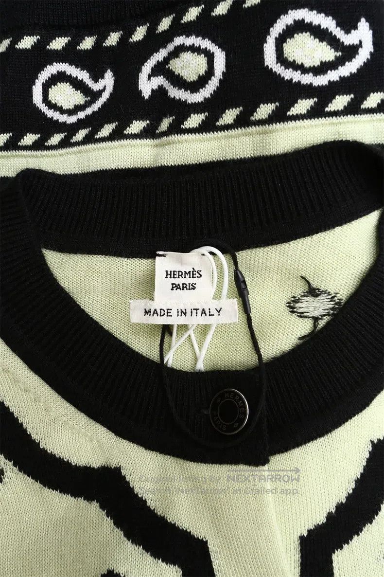 Hermes Hermes Long Sleeve Knit Cardigan Size S / US 4 / IT 40 - 5 Thumbnail