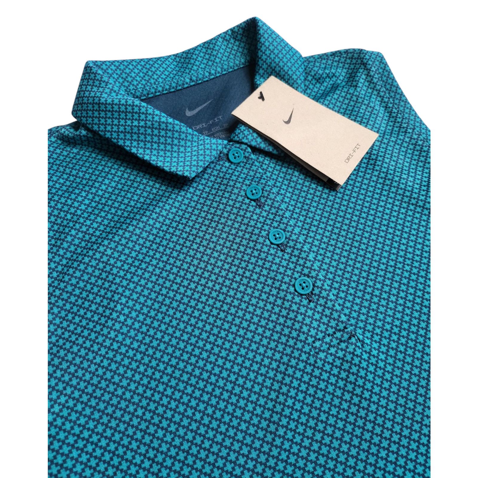 Nike NWT NIKE Dri-FIT Victory Textured Golf Polo Bright Spruce Size XS / US 0-2 / IT 36-38 - 3 Thumbnail