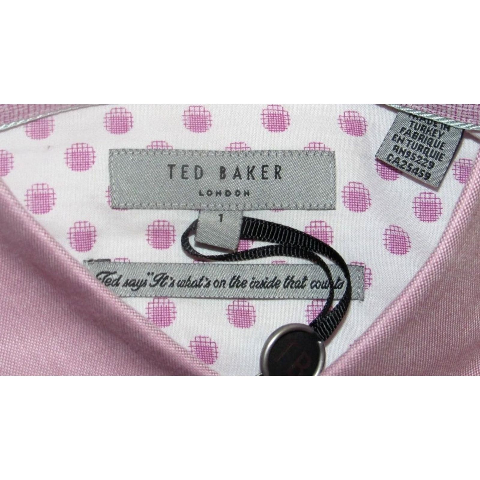 Ted Baker TED BAKER Pink End On End Long Sleeve Button Down Shirt Men 1 NWT Size US XS / EU 42 / 0 - 3 Thumbnail