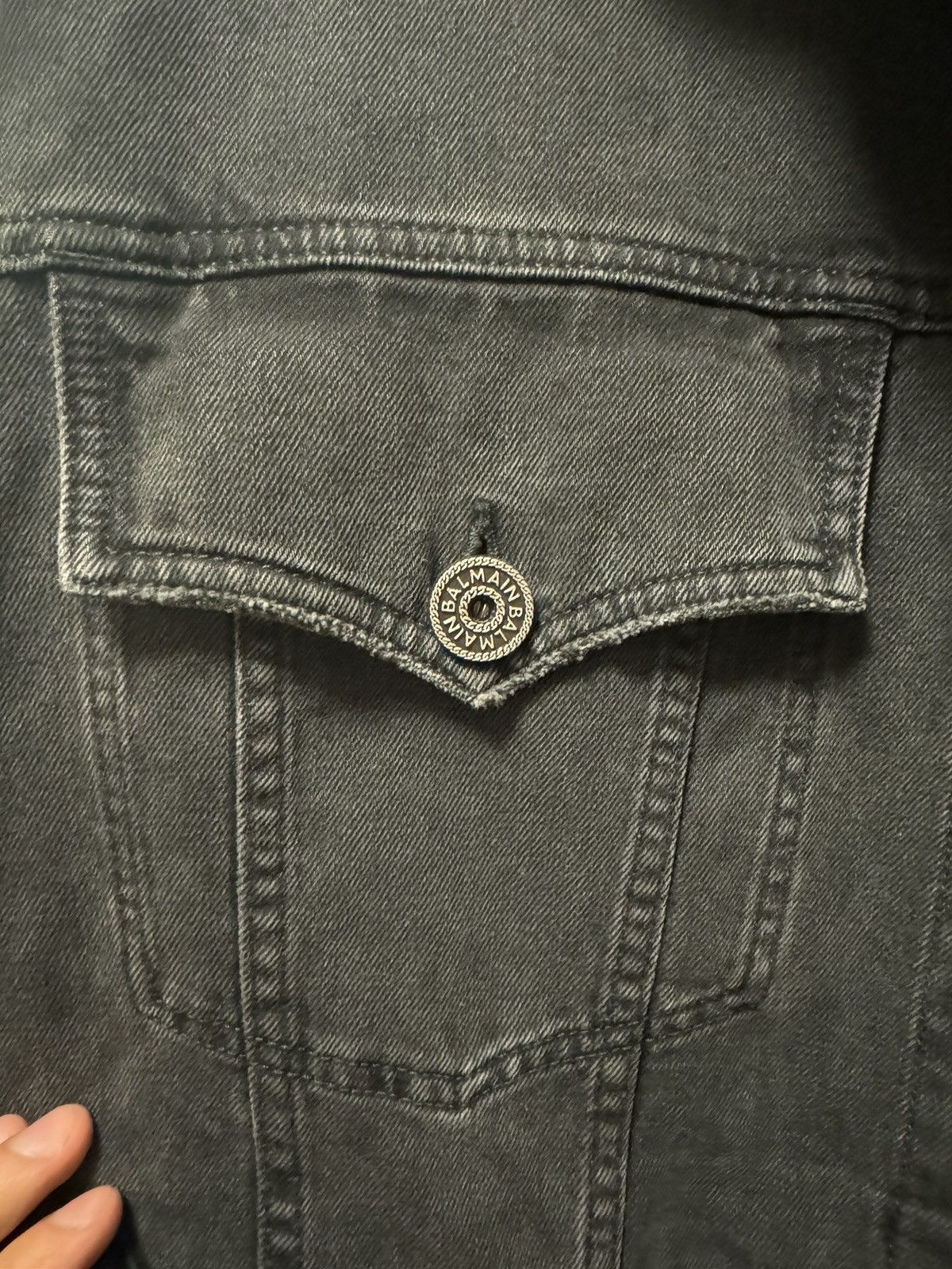 Balmain Balmain Distressed Denim Jacket Size US M / EU 48-50 / 2 - 4 Thumbnail
