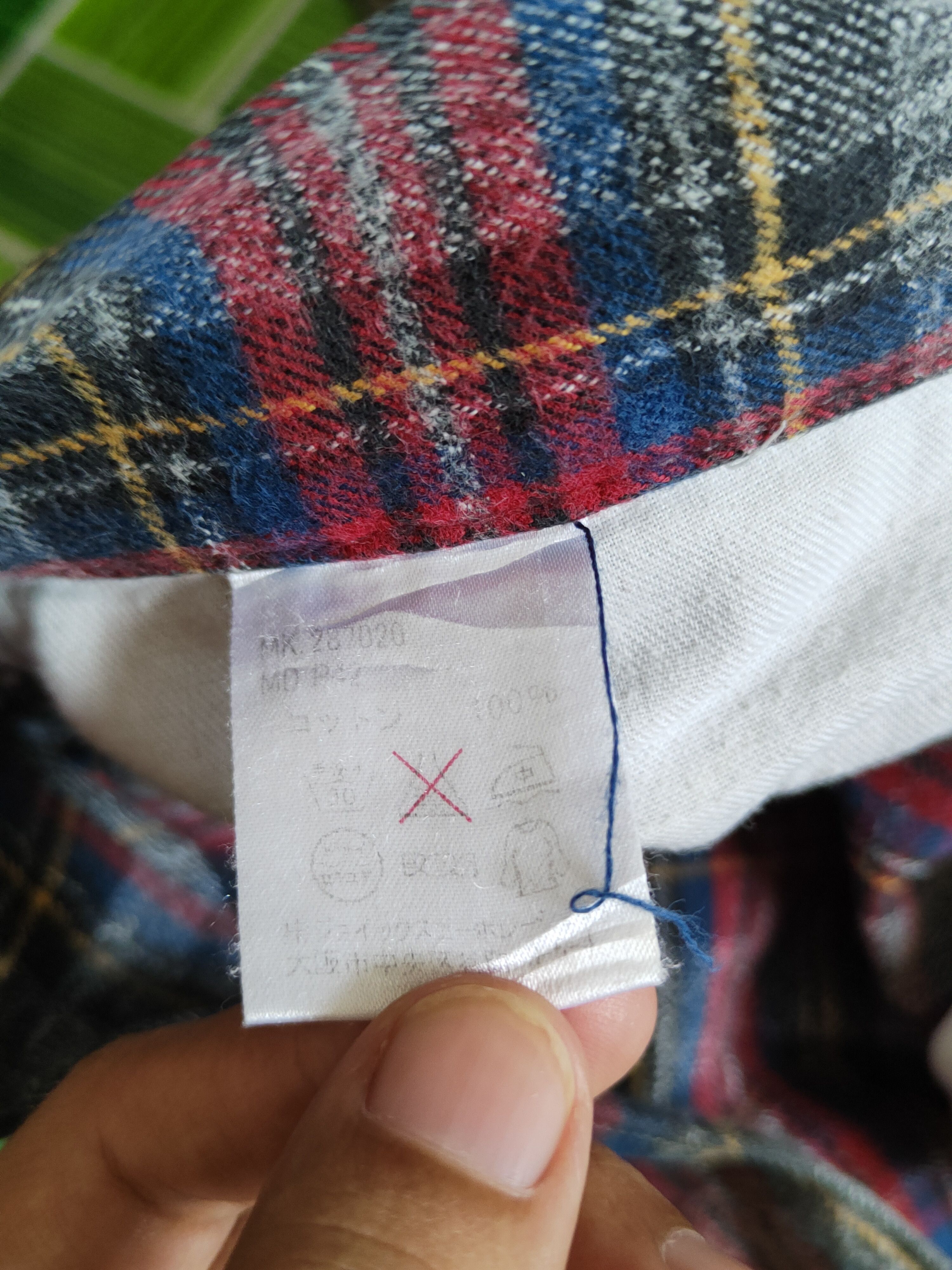 Japanese Brand Duffer of St George Red checkered punk Casual Pants #S1479 Size US 35 - 16 Thumbnail