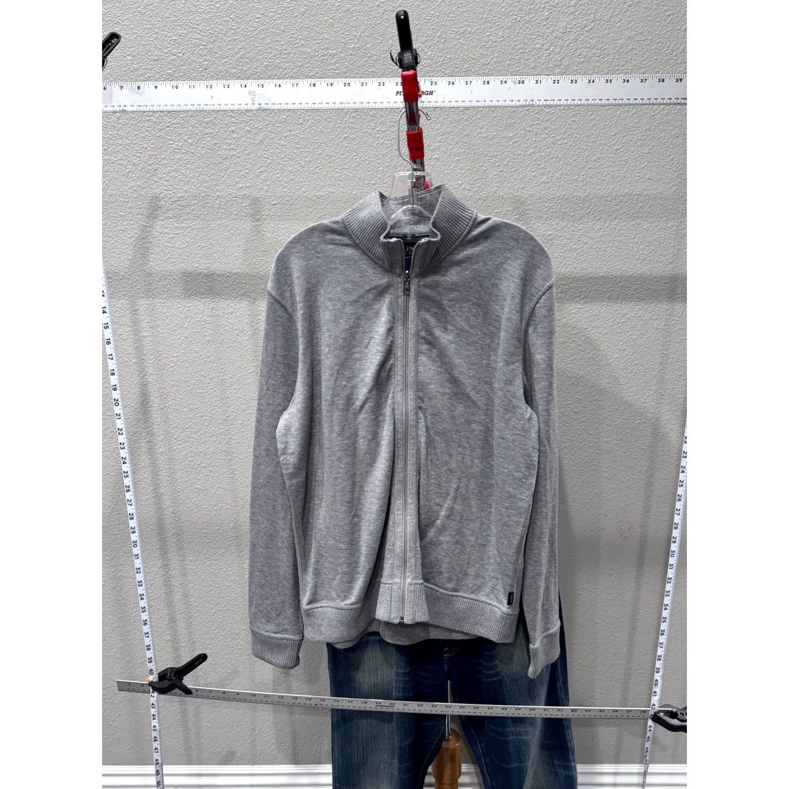 Hugo Boss Hugo Boss Gray Zippered Track SWEATER Large L Mens Size US L / EU 52-54 / 3 - 3 Thumbnail