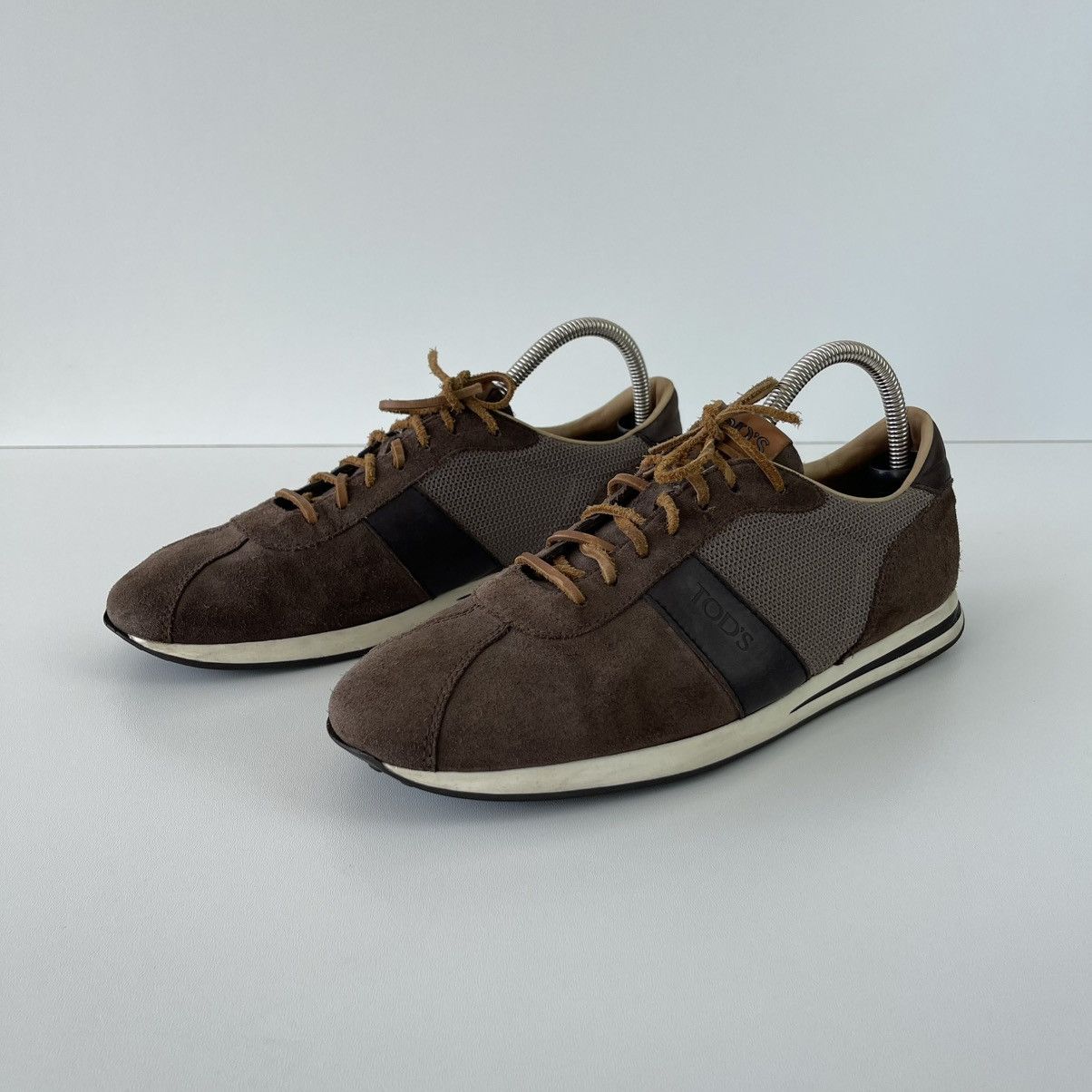 Tod's Tod’s Leather Mesh Sneakers Brown Made In Italy Rare Size US 10.5 / EU 43-44 - 1 Thumbnail