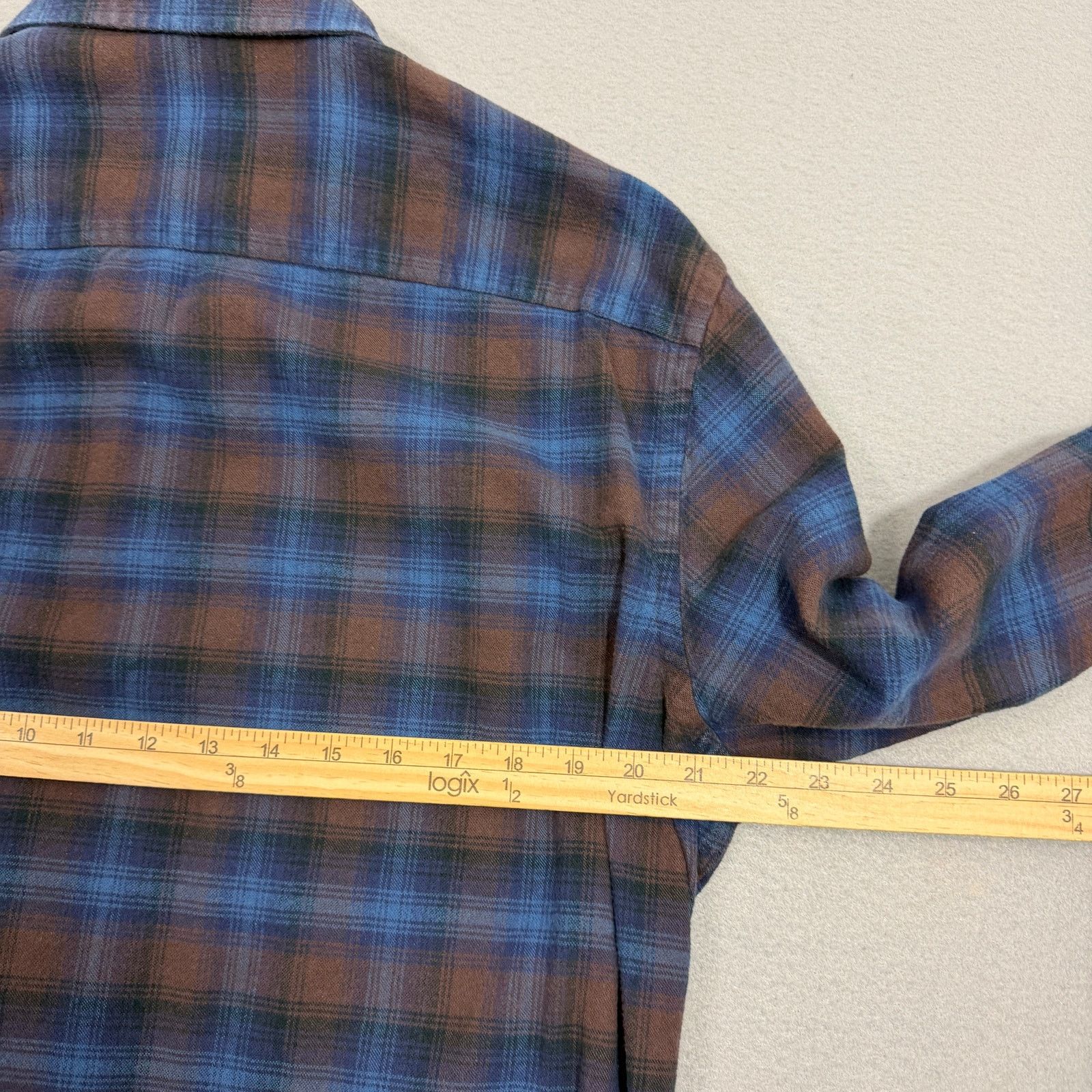 Pendleton Pendleton Mason Flannel Button Down Shirt Large Blue Brown Size US L / EU 52-54 / 3 - 7 Thumbnail
