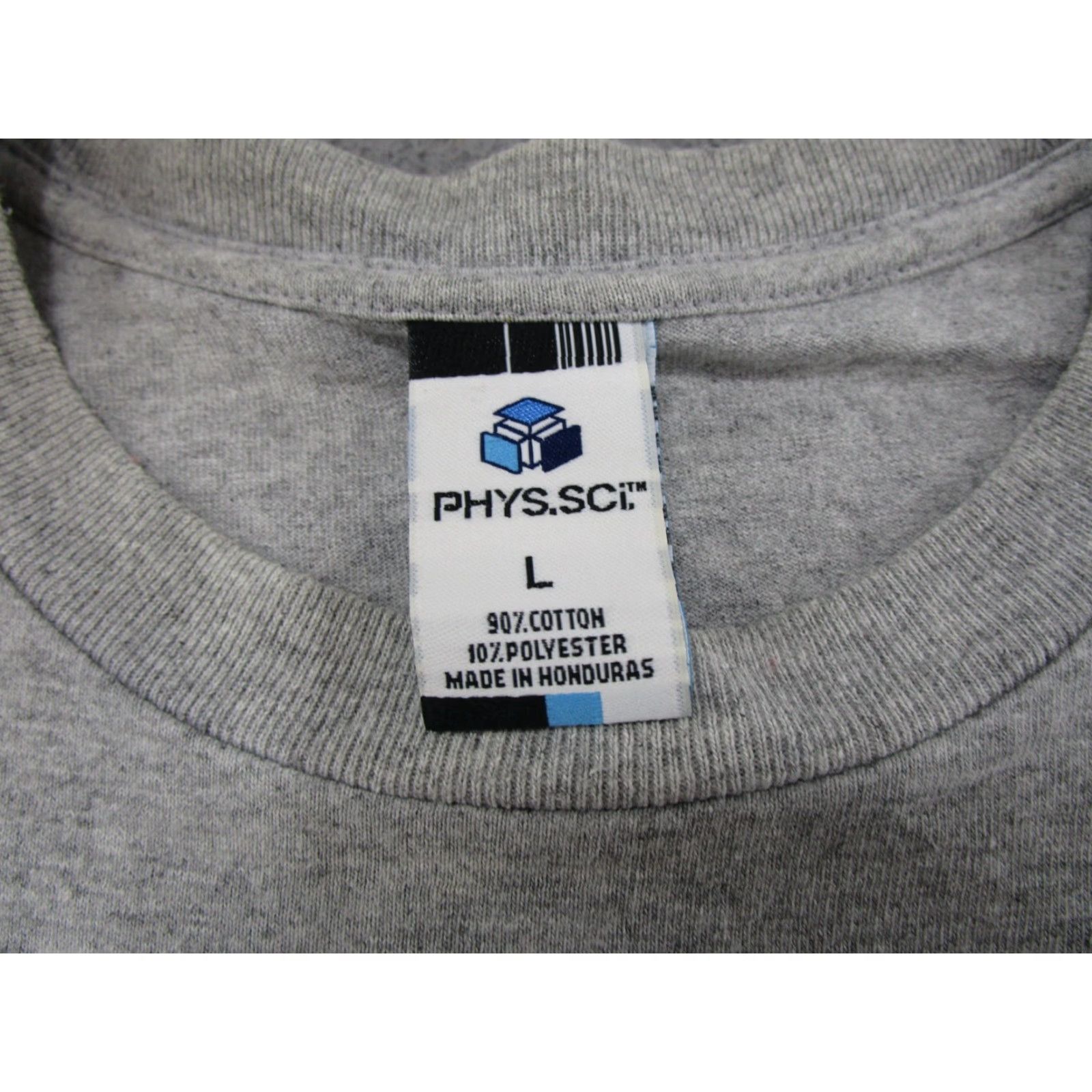 Vintage VINTAGE Phys.Sci. Mens Shirt Gray Graphic Raised Chinese Dragon Crew Neck Short Sleeve L Skater Grunge 2000s Size US L / EU 52-54 / 3 - 3 Thumbnail