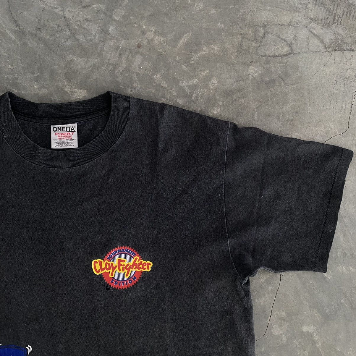 Nintendo × Vintage Vintage rare clay fighter tournament t-shirt promo Size US XL / EU 56 / 4 - 4 Thumbnail