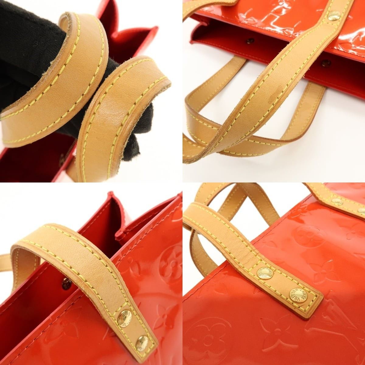 Louis Vuitton Louis Vuitton Monogram Vernis Lead PM Tote Orange Size ONE SIZE - 4 Thumbnail