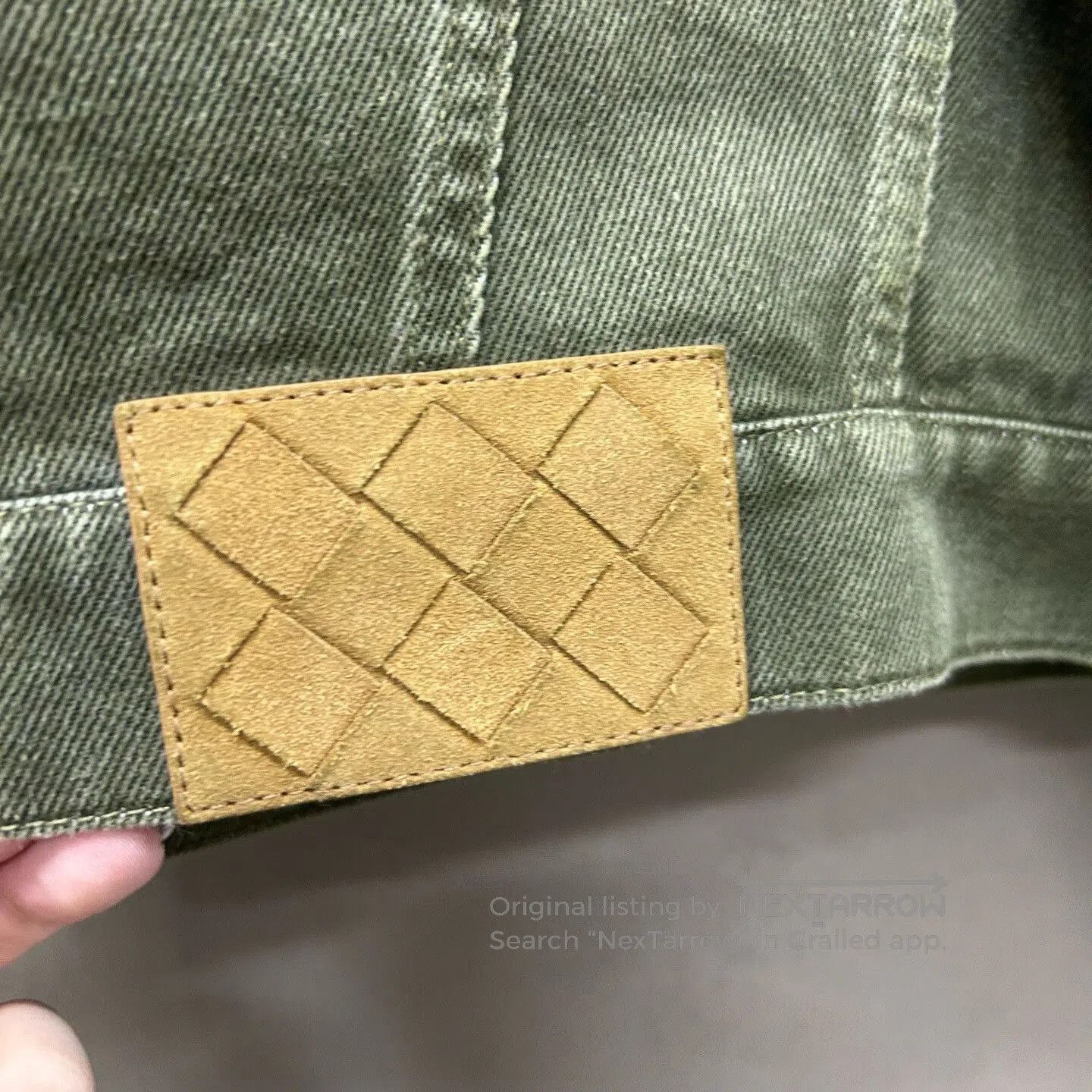 BV By Bodega BV Olive Green Denim Jacket for Men. Size US M / EU 48-50 / 2 - 3 Thumbnail
