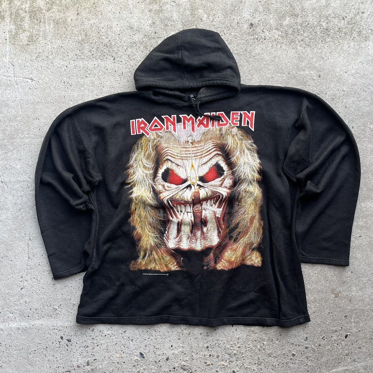 Band Tees × Vintage Vintage 1997 Iron Maiden metal collection wear washed Size US M / EU 48-50 / 2 - 1 Thumbnail