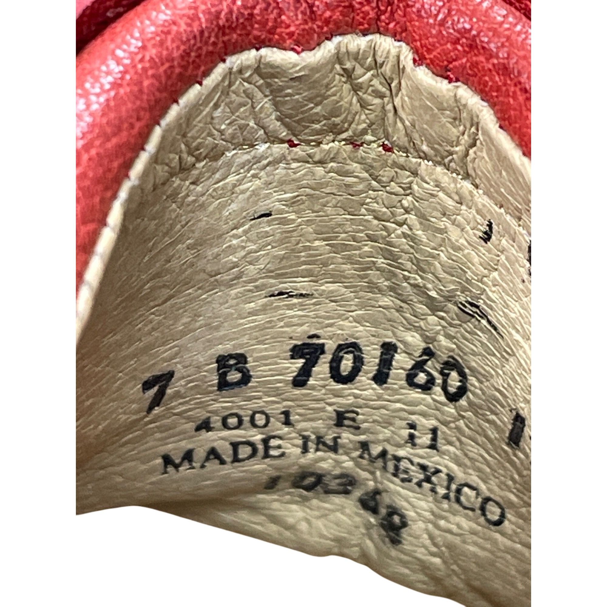 Frye Frye Vintage womans Leather Red Harness Mules Booties shoes Size US 7 / IT 37 - 6 Thumbnail
