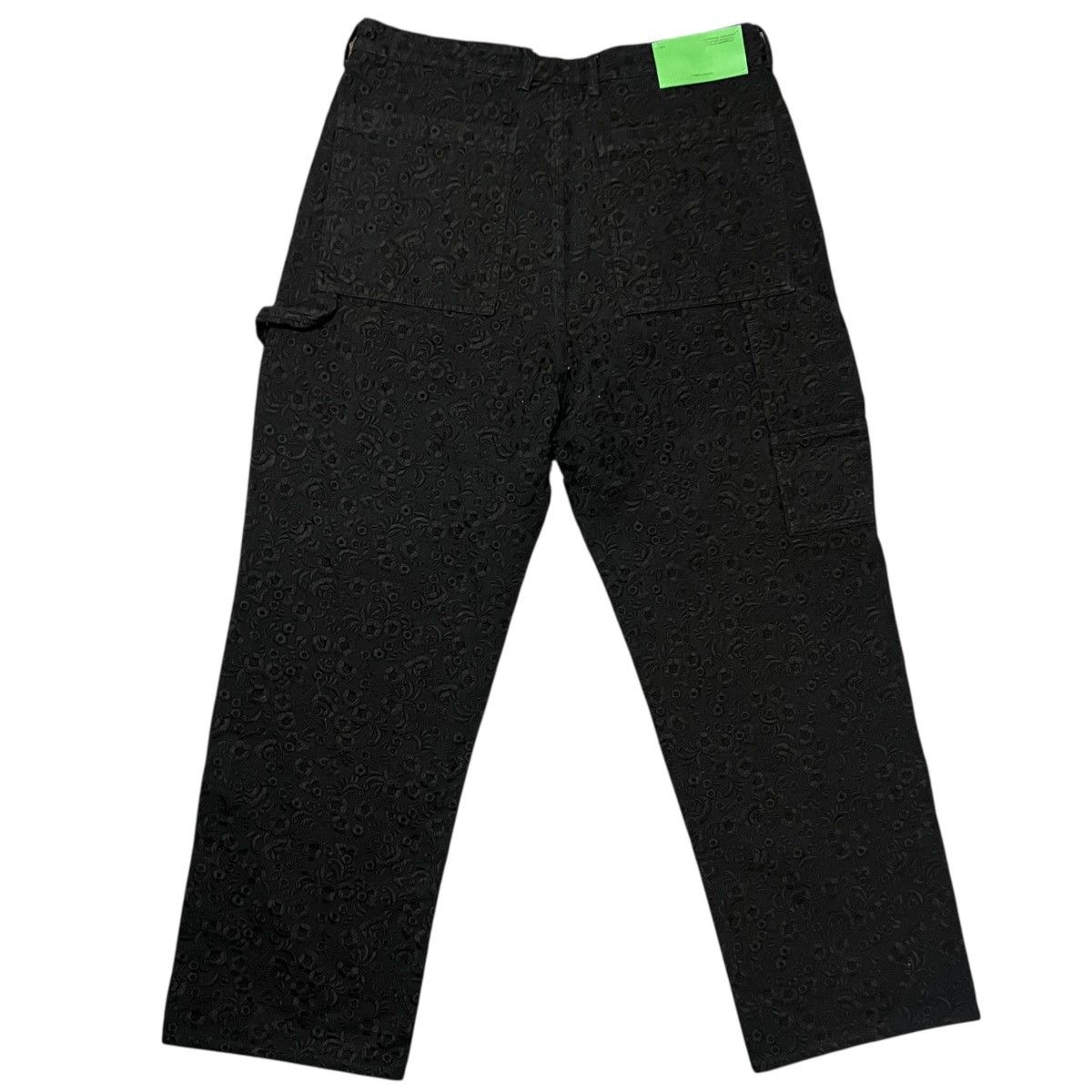 Off-White Off White 23SS Flower Embroidery Carpenter Flare Denim Black Size US 44 / EU 60 - 13 Thumbnail