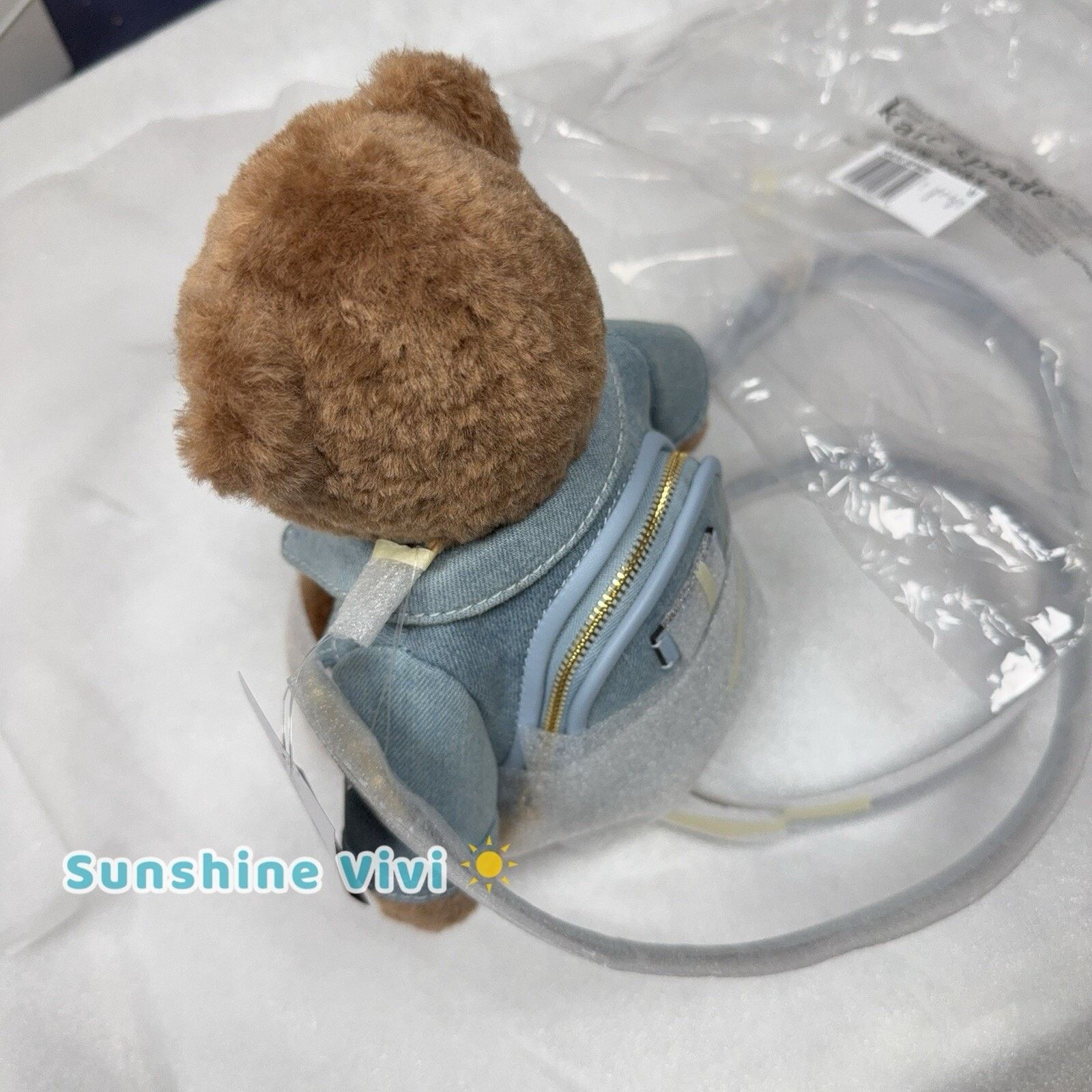 Kate Spade NWT Kate Spade Katie Bear Denim 3D Teddy Bear Crossbody Bag Size ONE SIZE - 12 Thumbnail