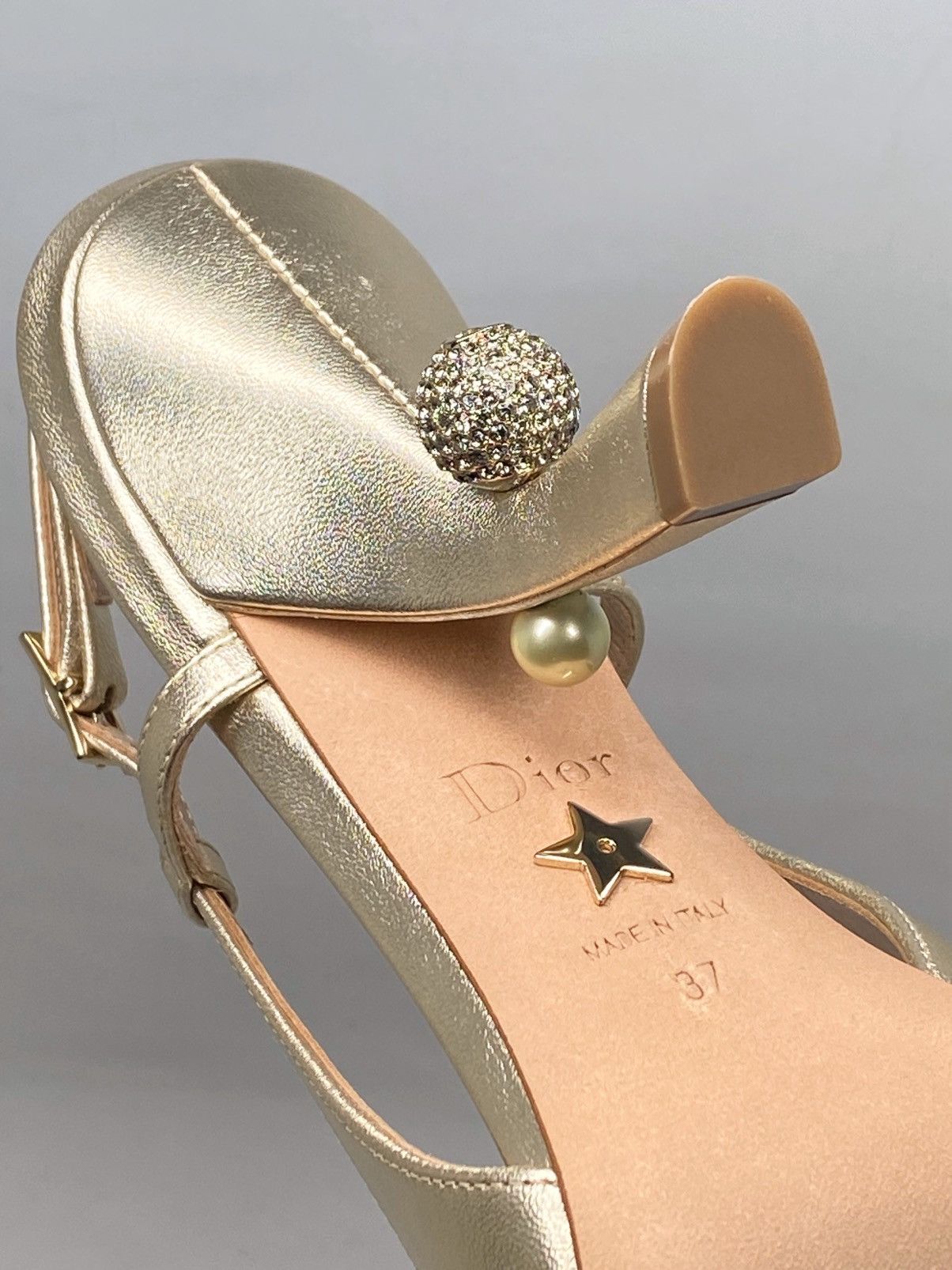 Dior Dior Tribales Metallic Leather Slingback Pump size 37 Size US 7 / IT 37 - 18 Thumbnail